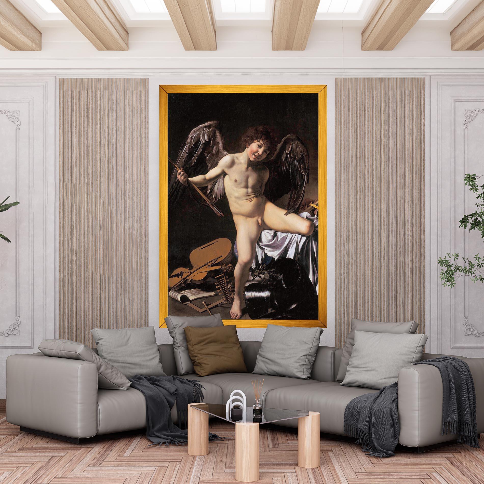 Картина на платно Amor Vincet Omnia mockup 6