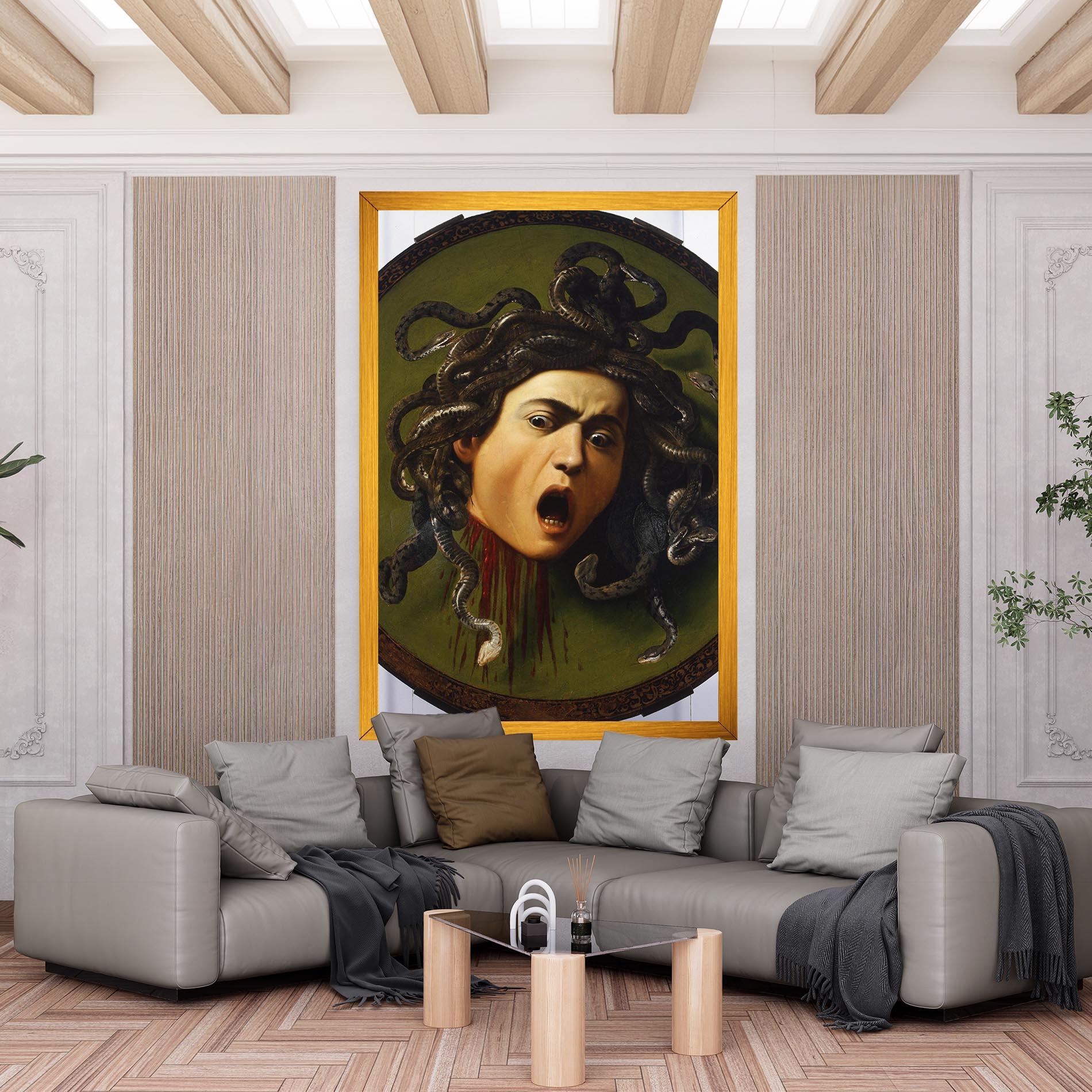 Картина на платно Caravaggio Medusa mockup 6