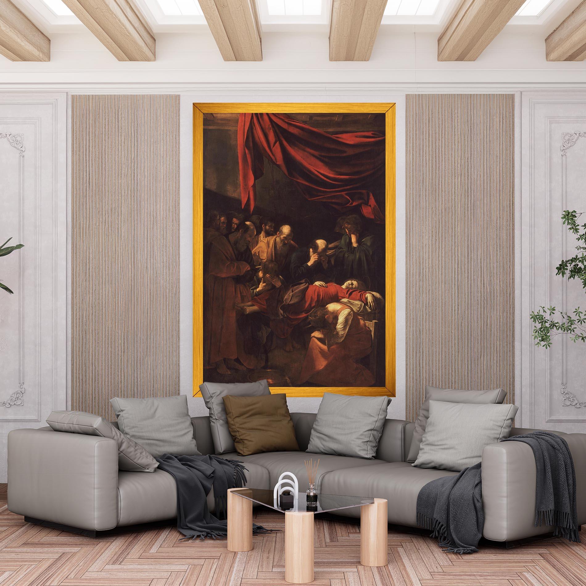 Картина на платно Death Of The Virgin mockup 6