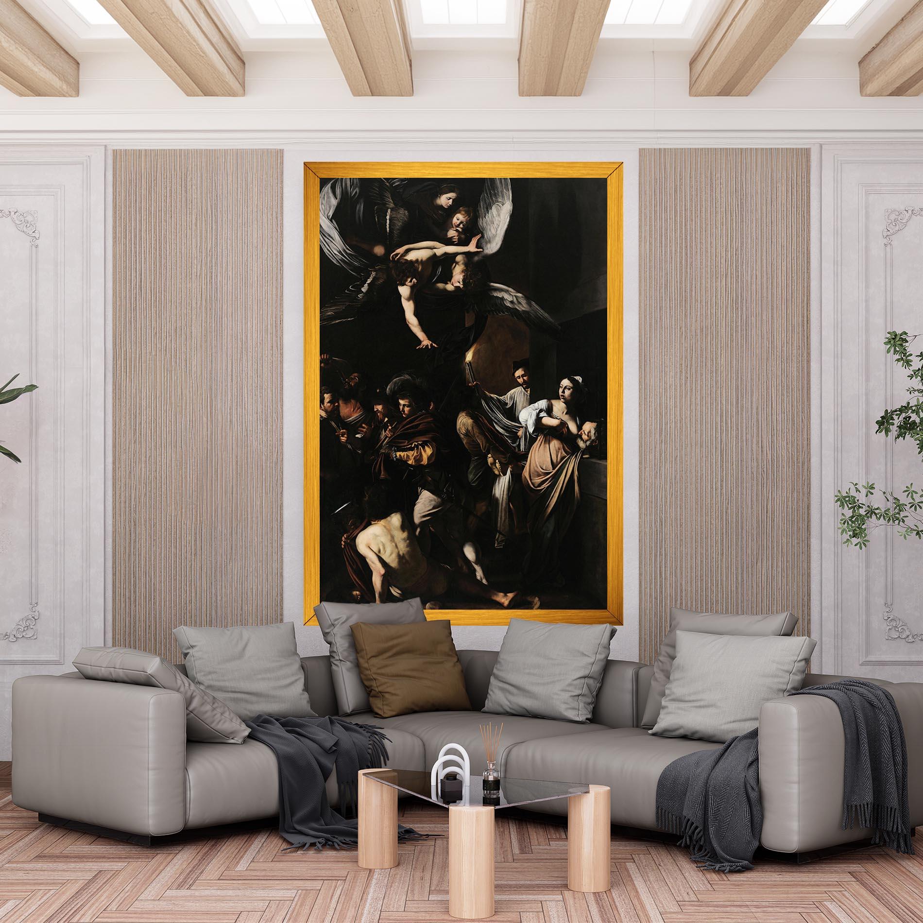 Картина на платно Sette Opere Di Misericordia mockup 6