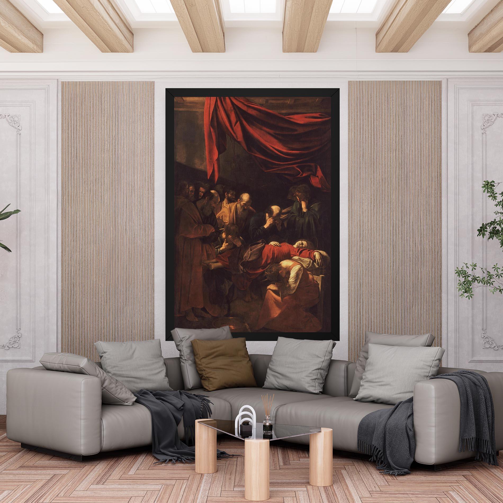 Картина на платно Death Of The Virgin mockup 6