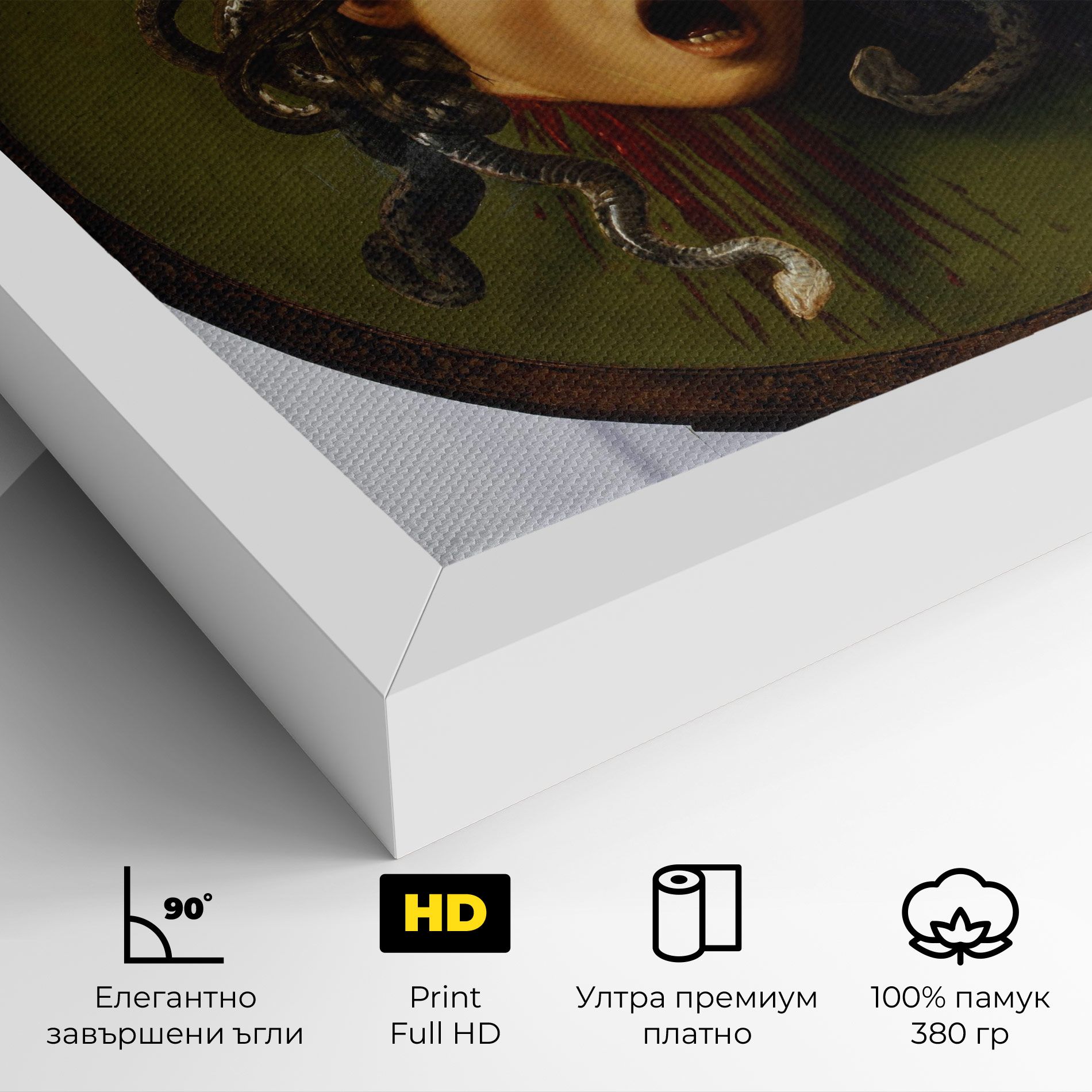 Caravaggio Medusa mockup 4