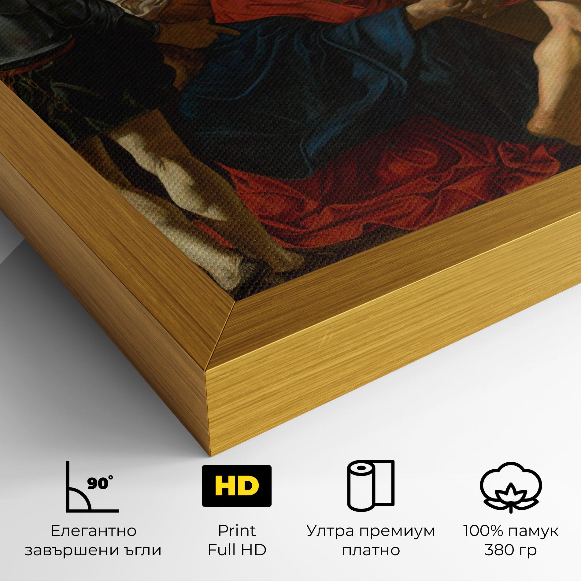 Картина на платно Fall Of Christ Calvary mockup 4