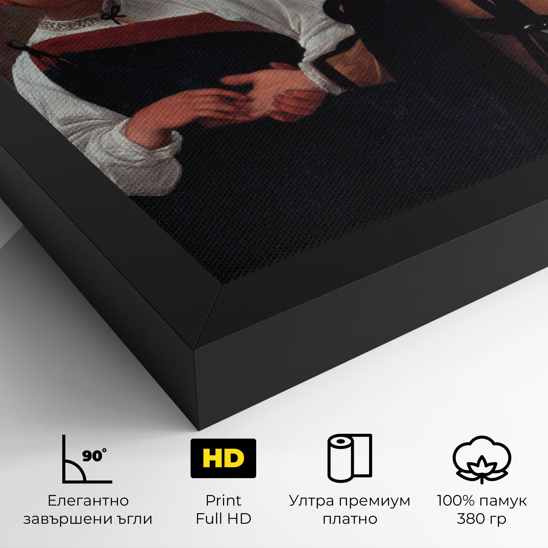 Картина на платно Caravaggio Good Luck mockup 4