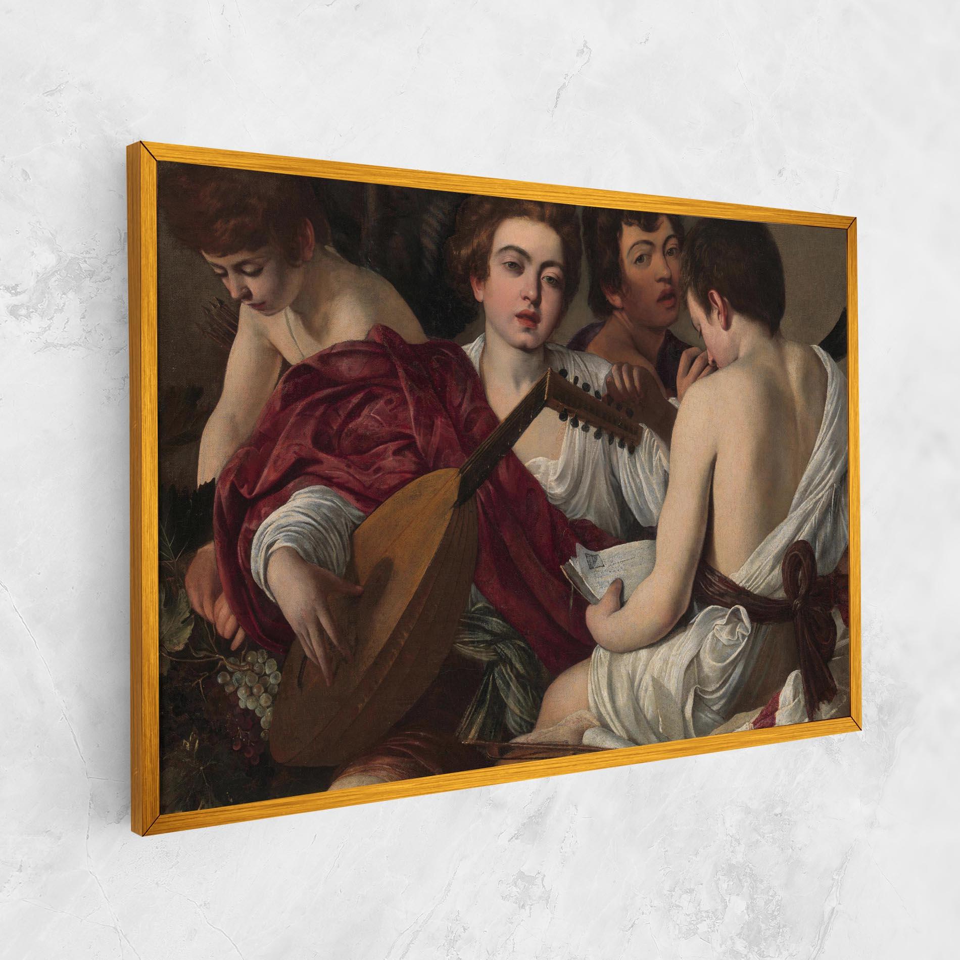 Картина на платно Caravaggio Musici mockup 1