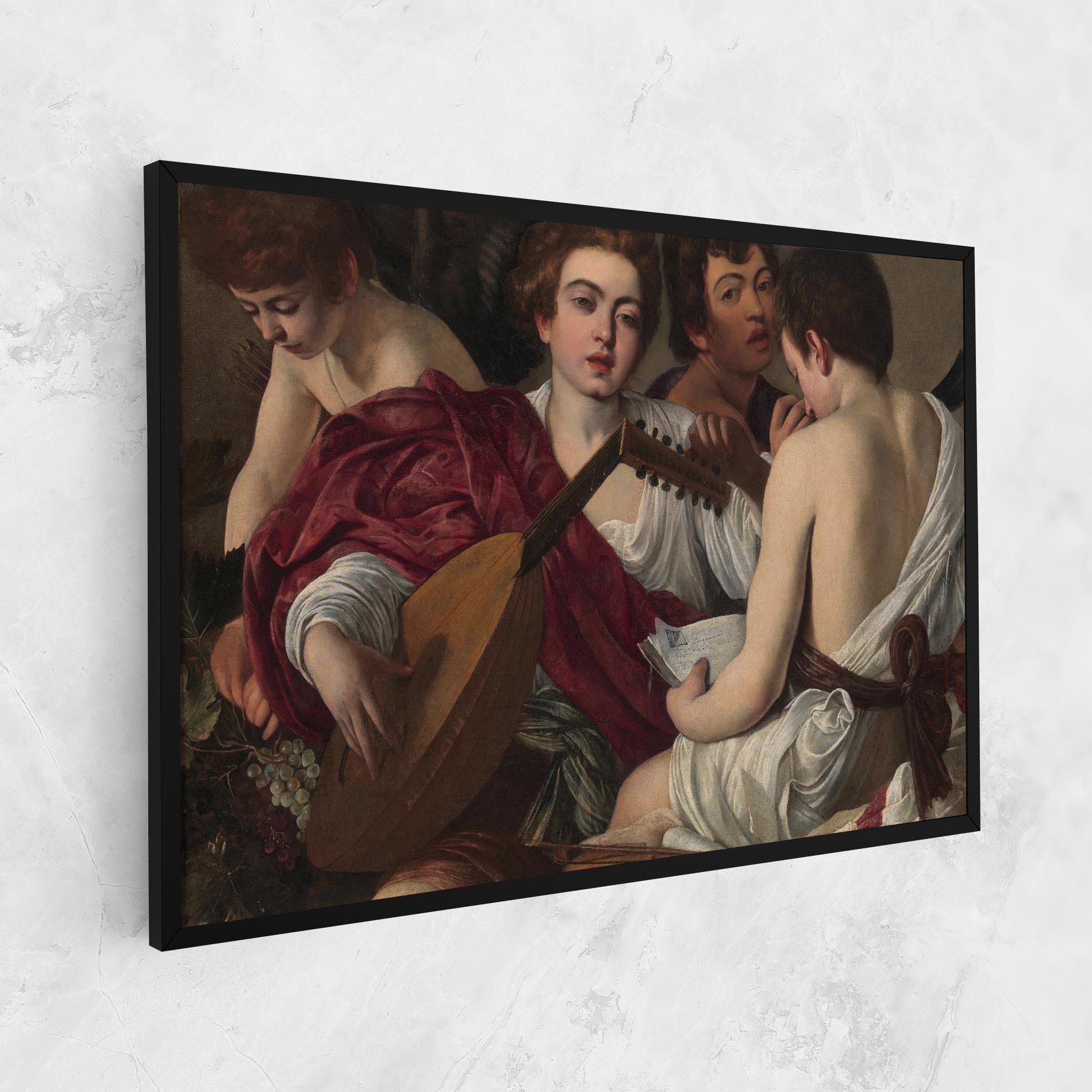 Картина на платно Caravaggio Musici mockup 1