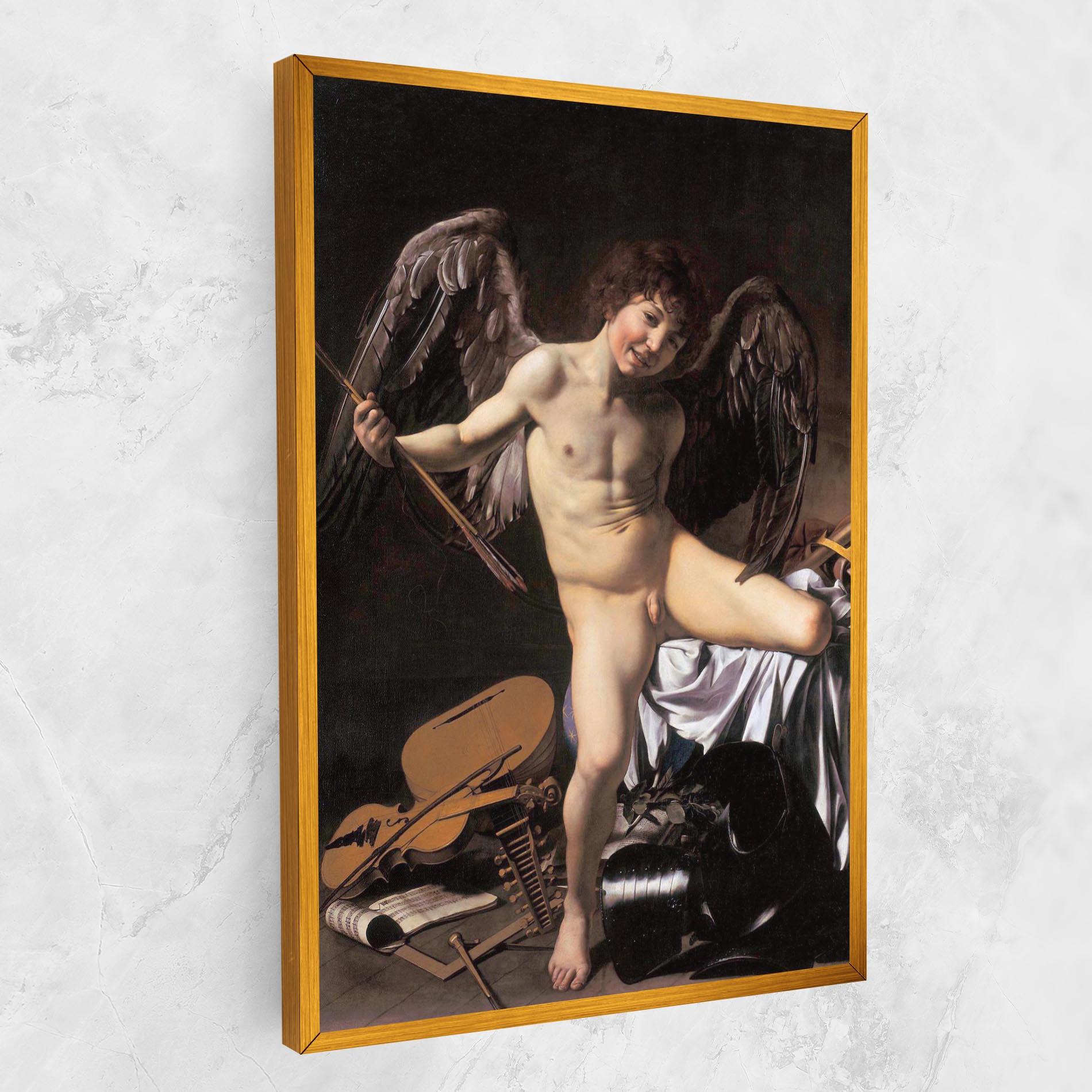 Картина на платно Amor Vincet Omnia mockup 1