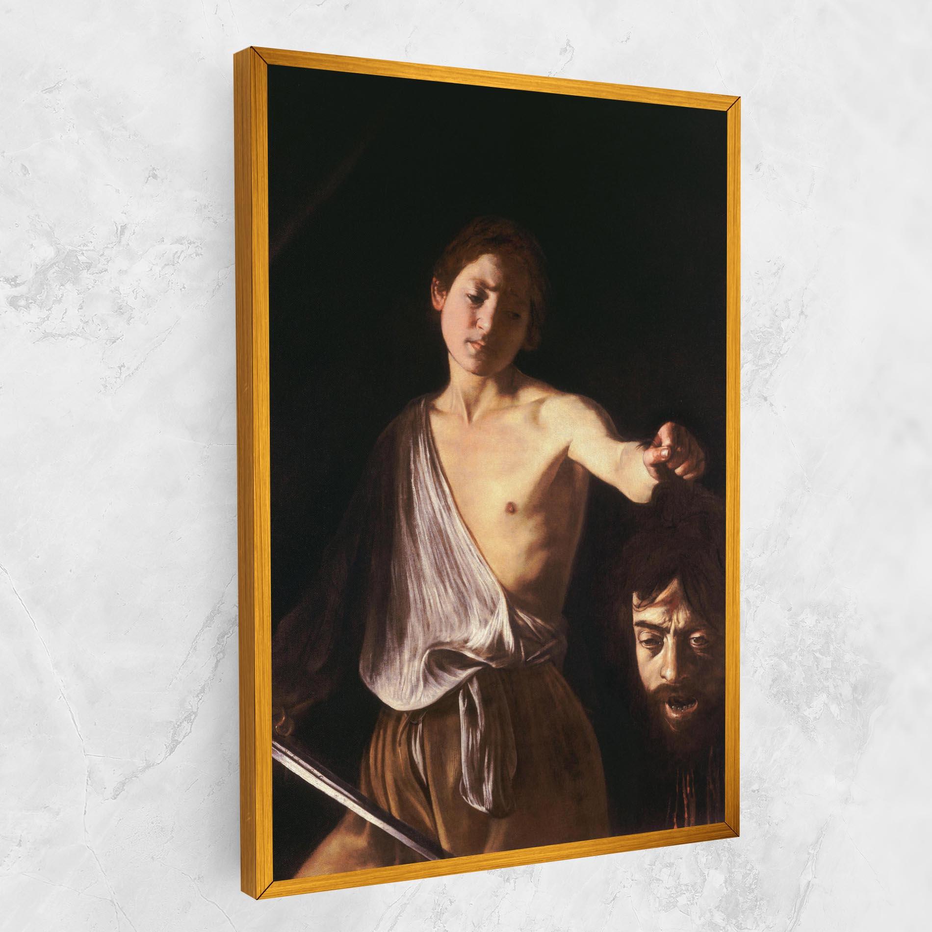 Картина на платно David With The Head Of Goliath mockup 1
