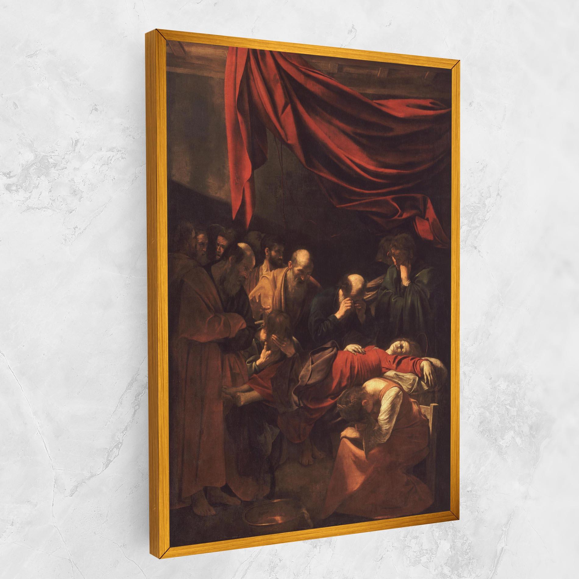 Картина на платно Death Of The Virgin mockup 1