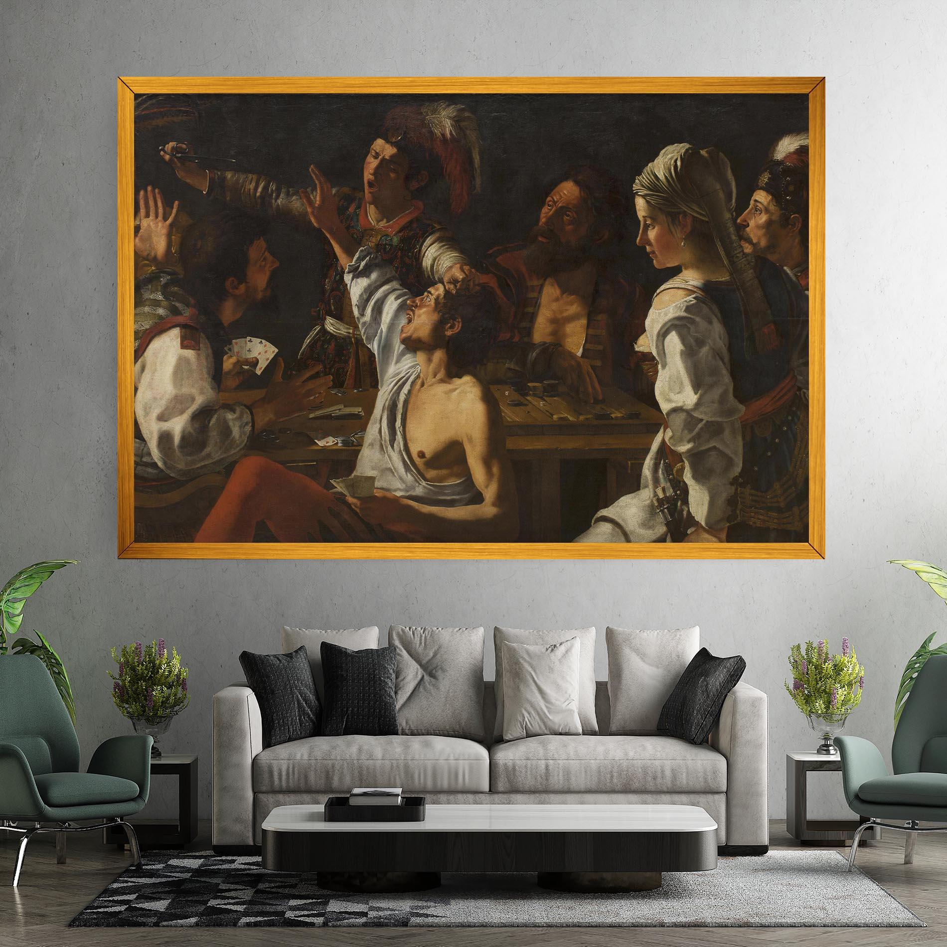 Картина на платно Rombouts Backgammon mockup 7