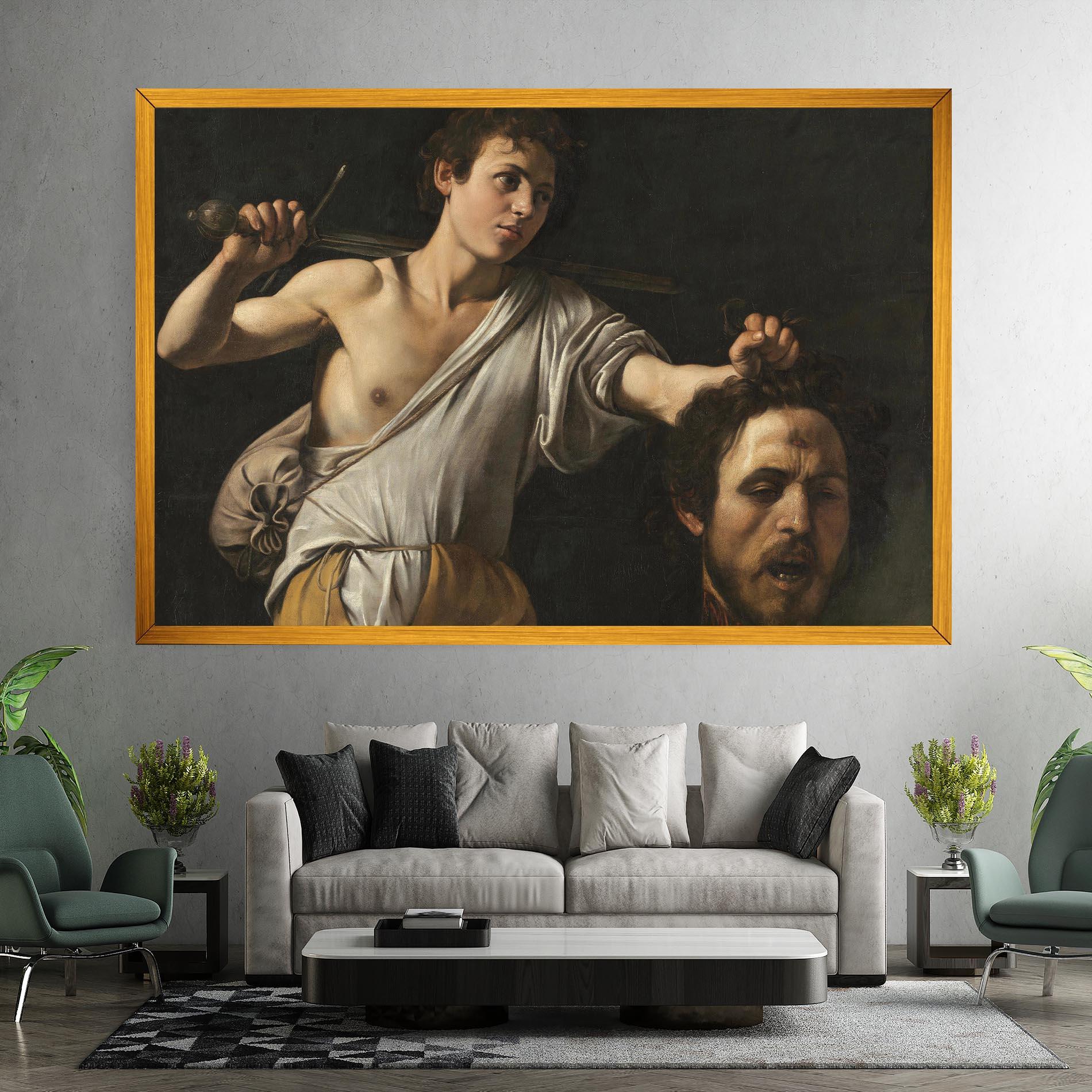 Картина на платно The Head Of Goliath mockup 7