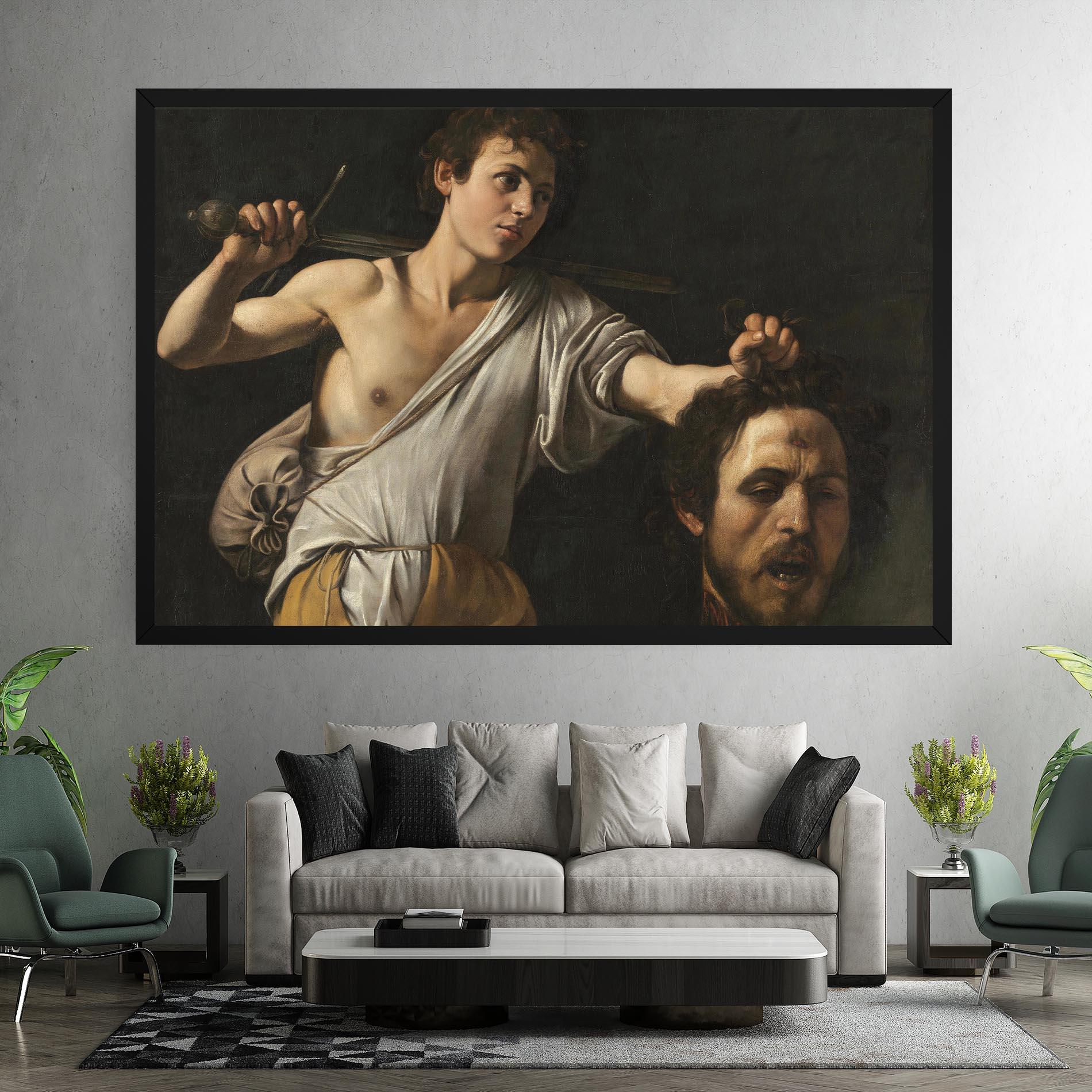 Картина на платно The Head Of Goliath mockup 7