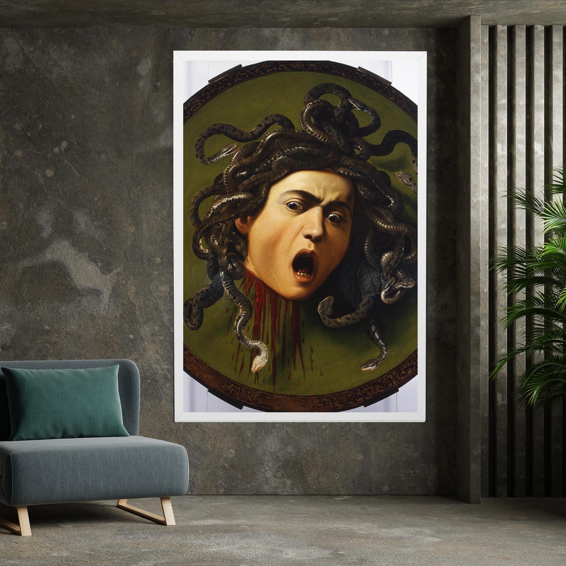Картина на платно Caravaggio Medusa mockup 7
