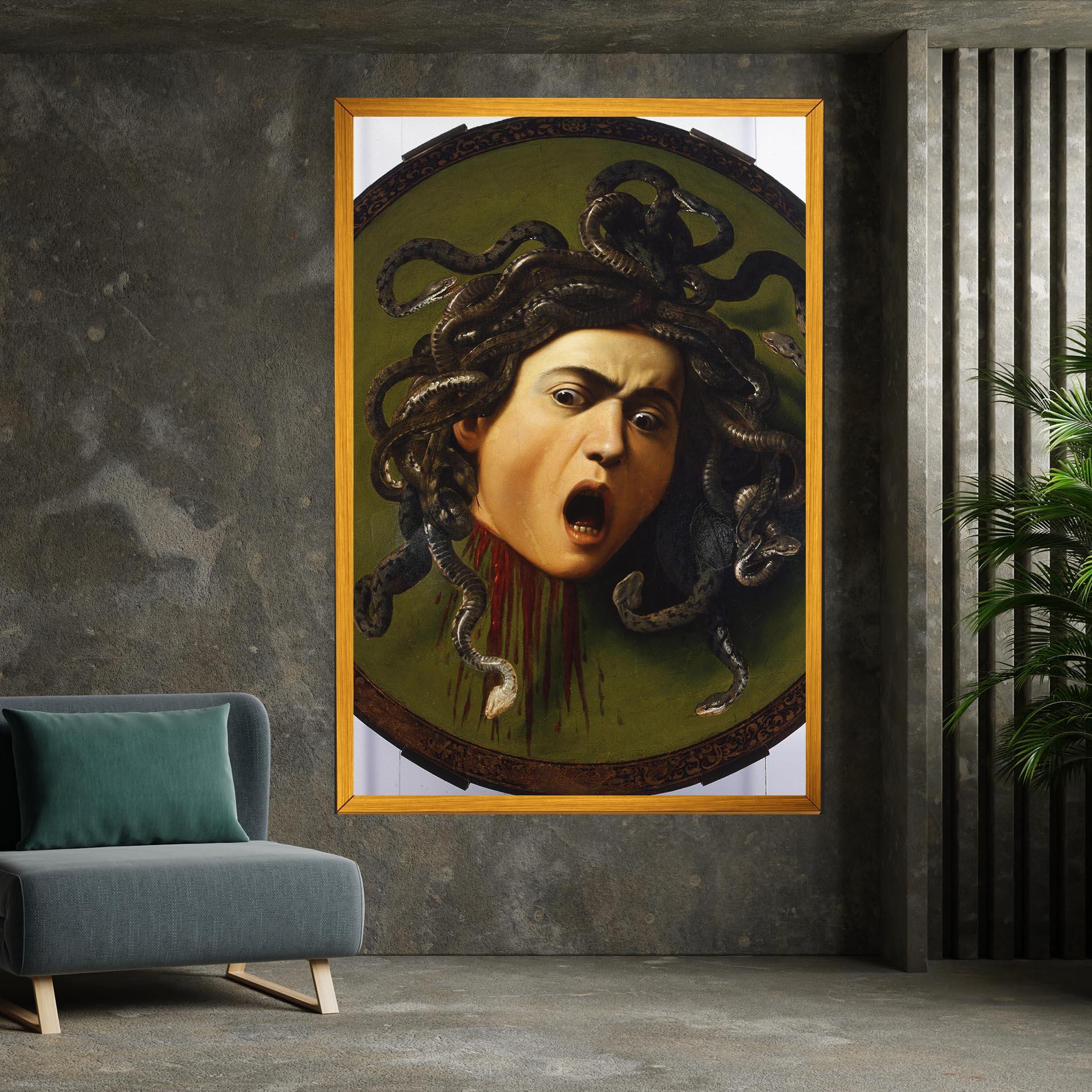 Картина на платно Caravaggio Medusa mockup 7