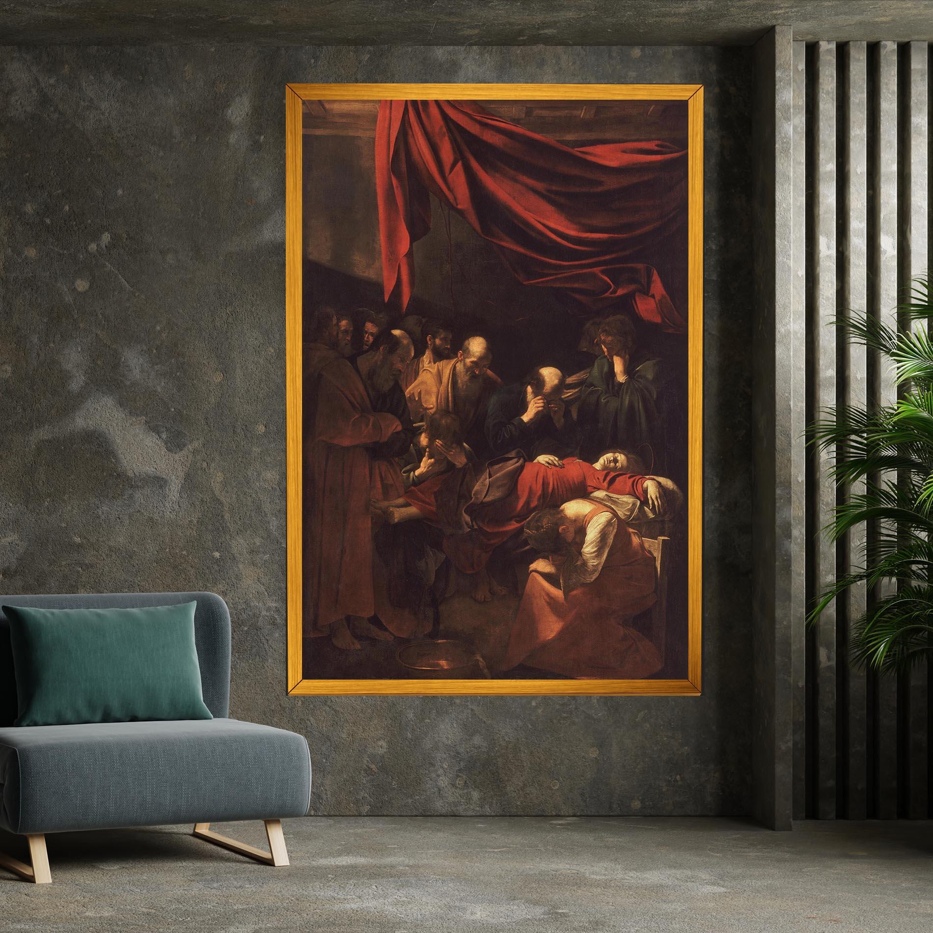 Картина на платно Death Of The Virgin mockup 7