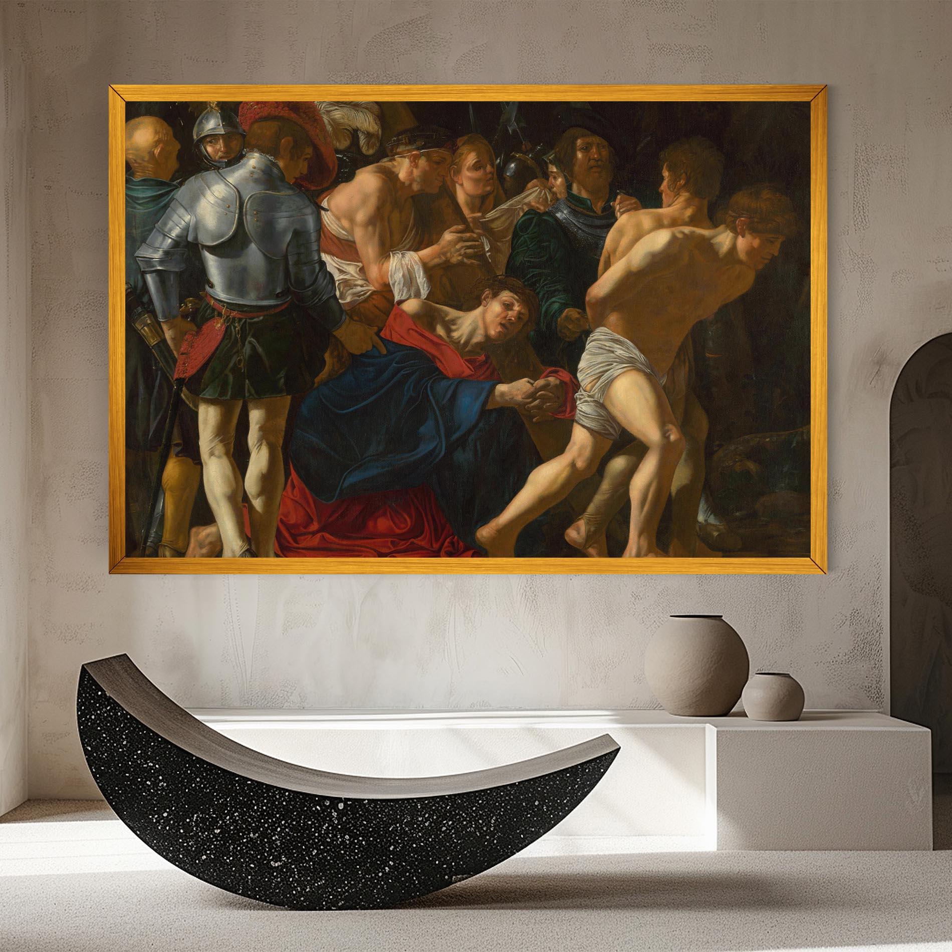 Картина на платно Fall Of Christ Calvary mockup 8