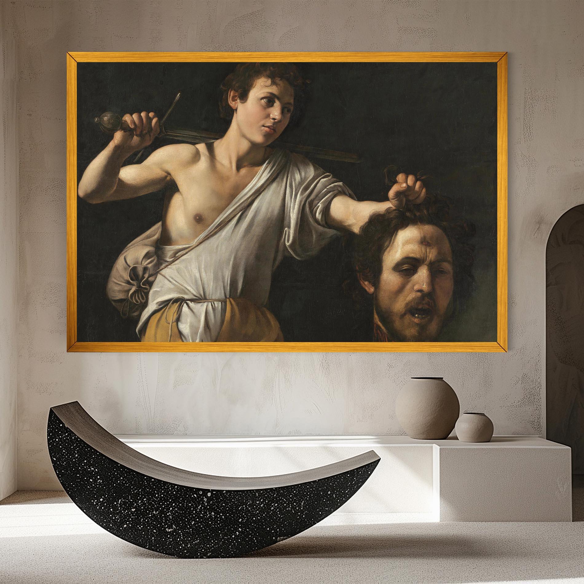 Картина на платно The Head Of Goliath mockup 8