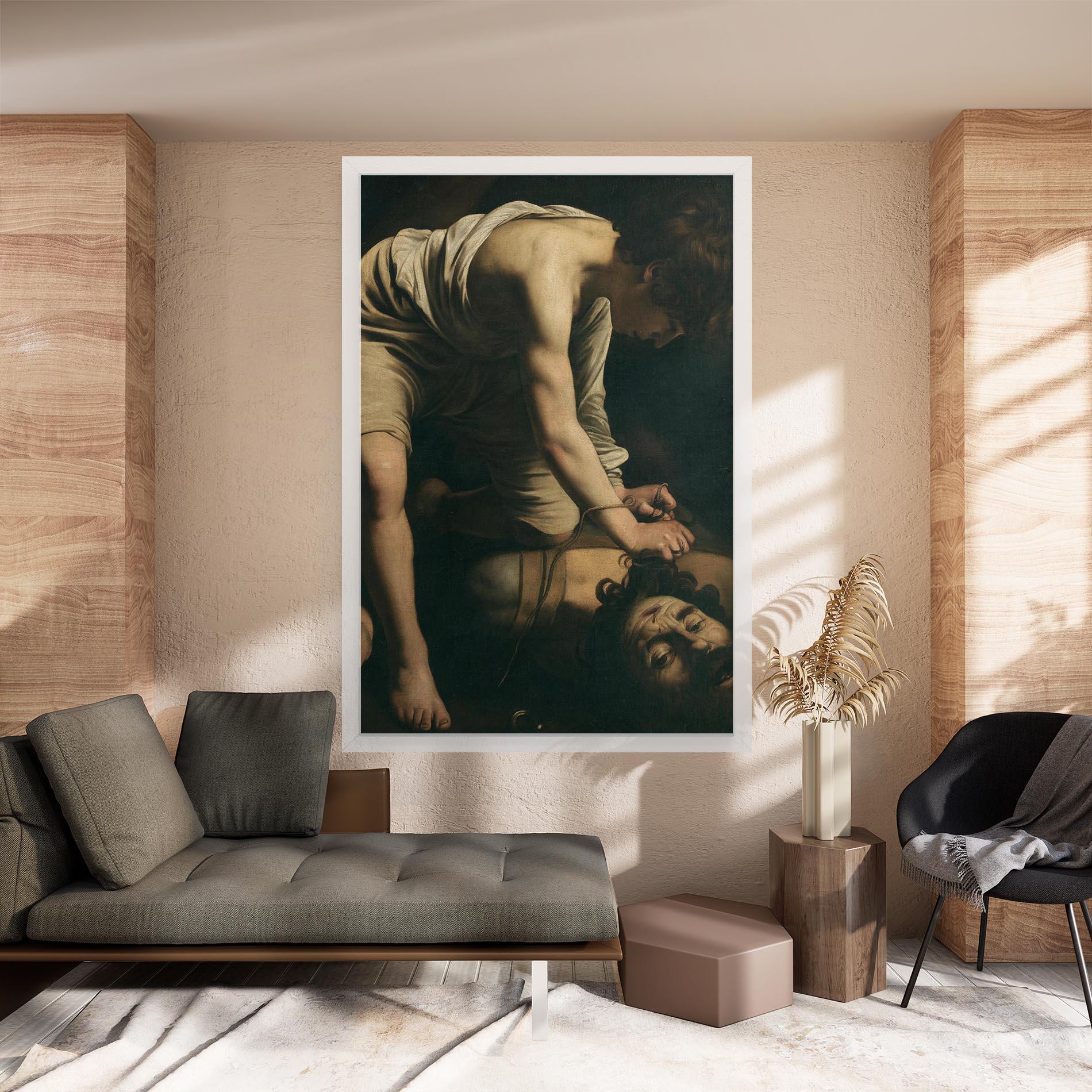 Картина на платно David And Goliath mockup 8