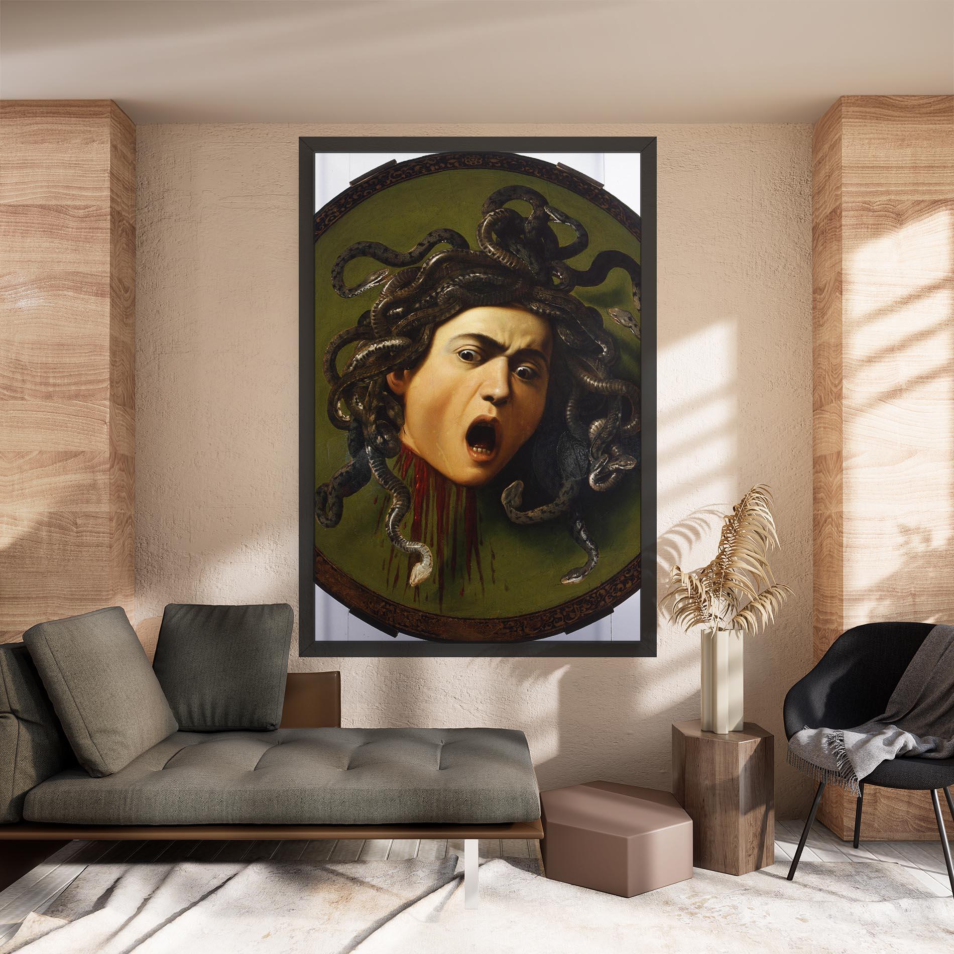 Картина на платно Caravaggio Medusa mockup 8