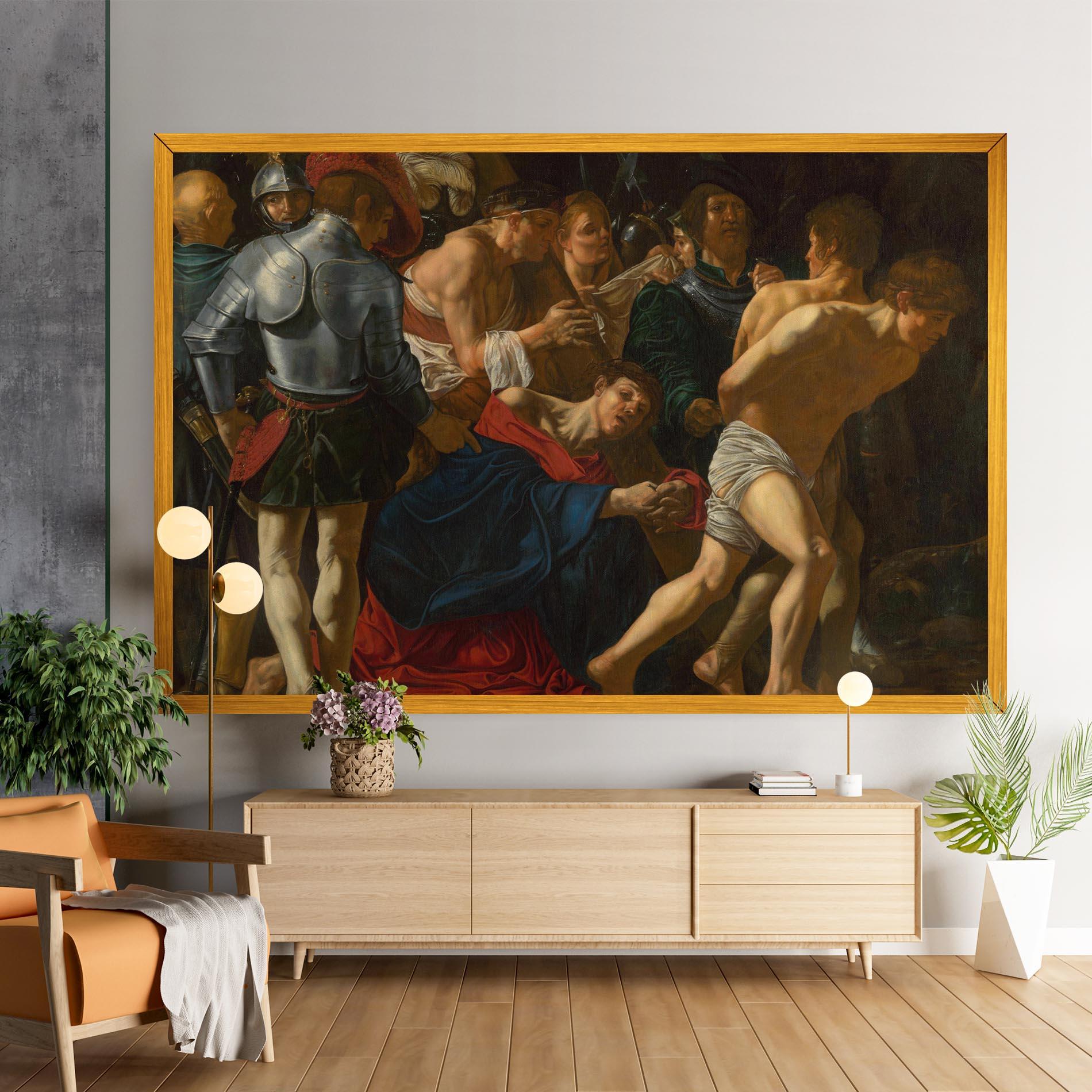 Картина на платно Fall Of Christ Calvary mockup 9