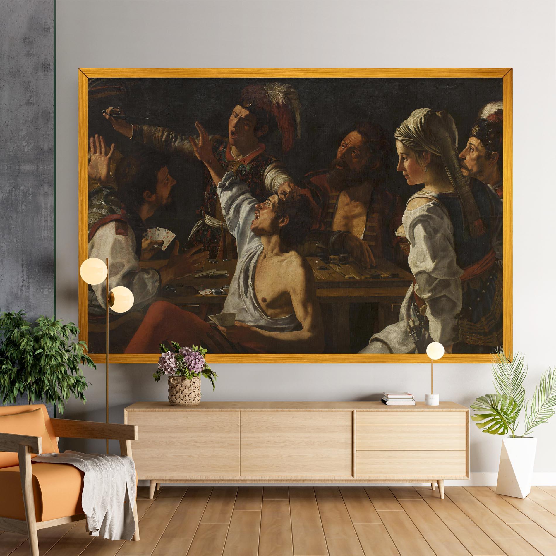 Картина на платно Rombouts Backgammon mockup 9