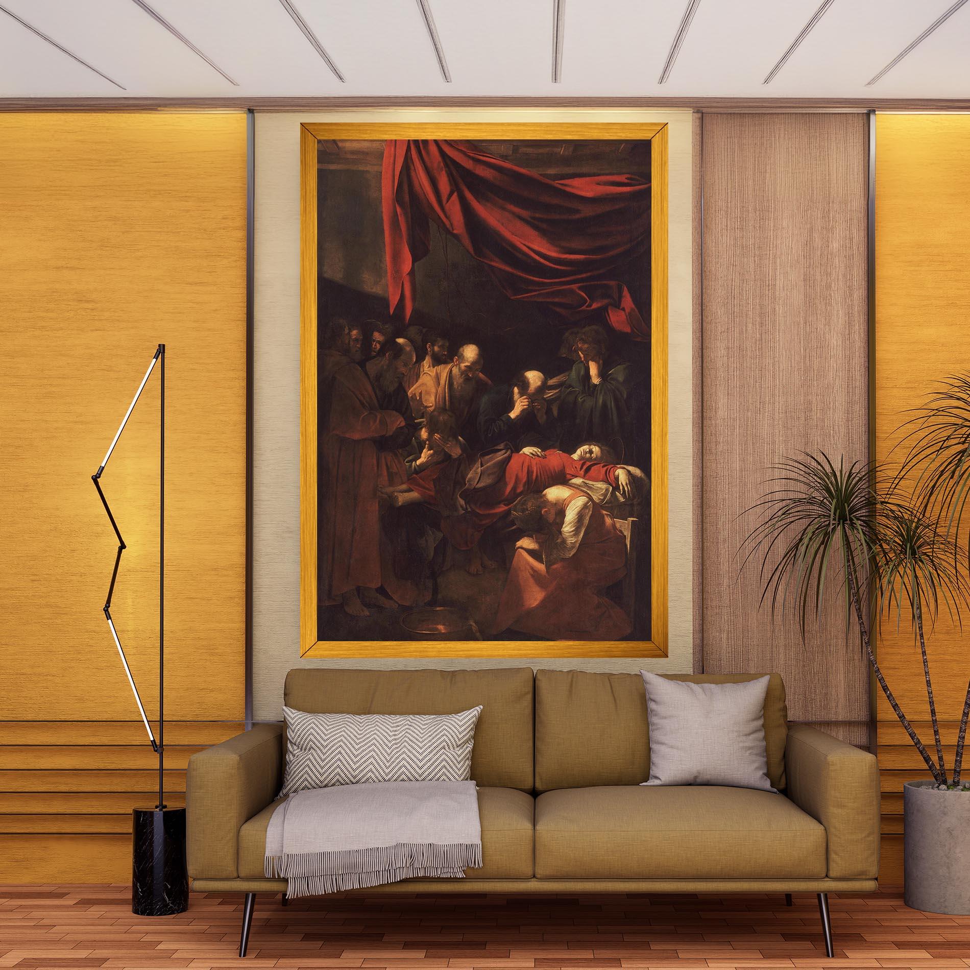 Картина на платно Death Of The Virgin mockup 9