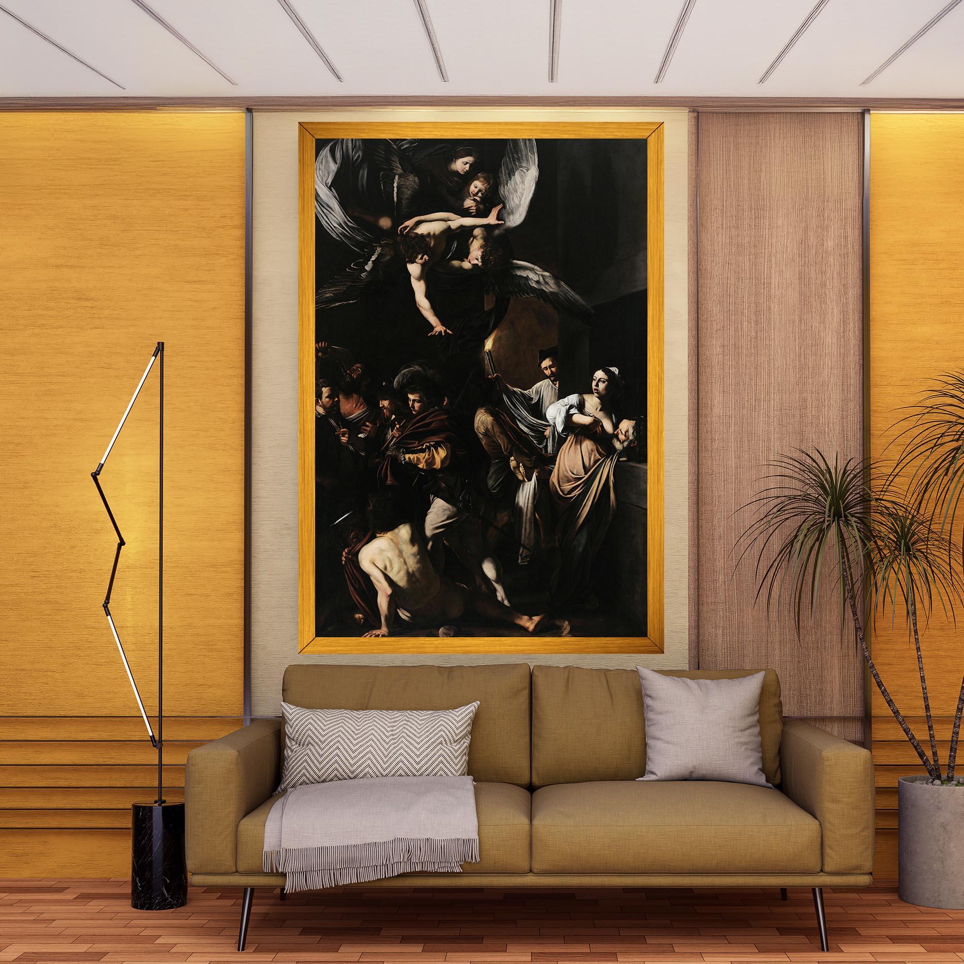 Картина на платно Sette Opere Di Misericordia mockup 9