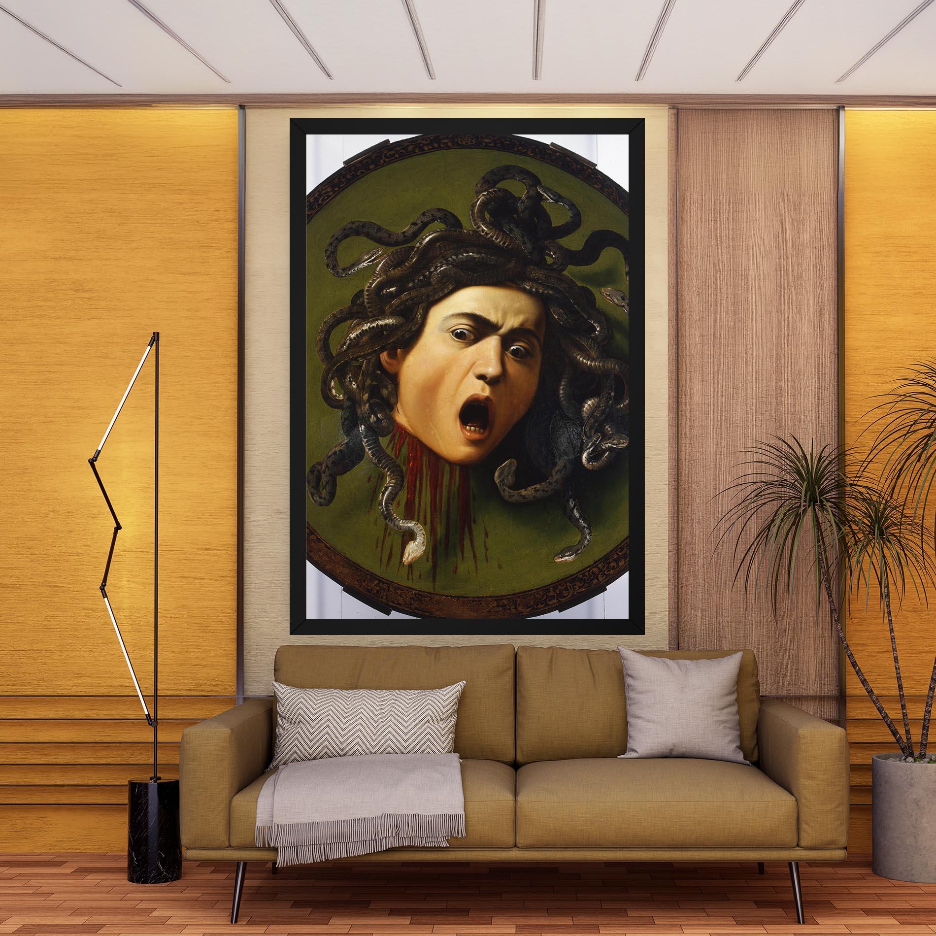 Картина на платно Caravaggio Medusa mockup 9
