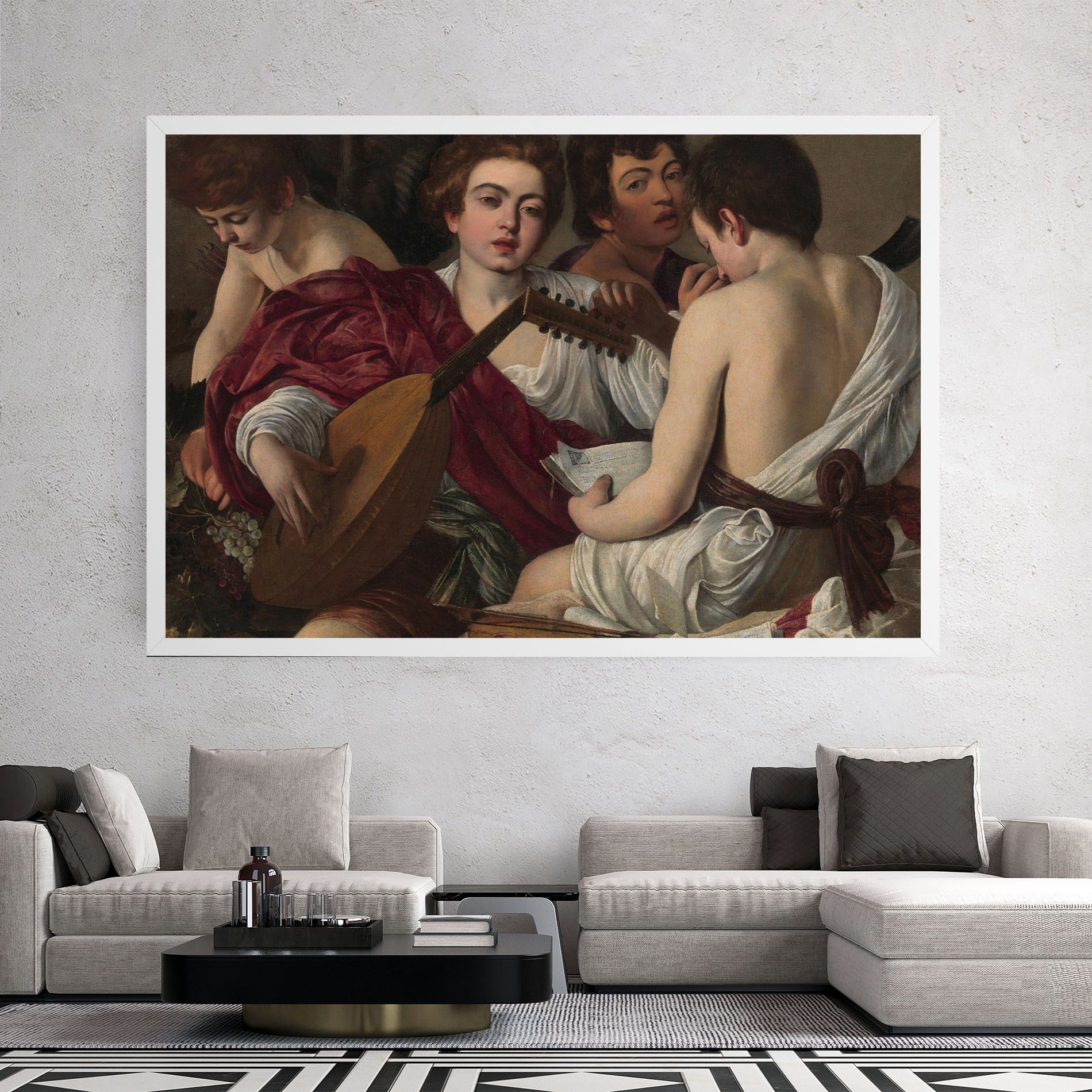 Caravaggio Musici mockup 2