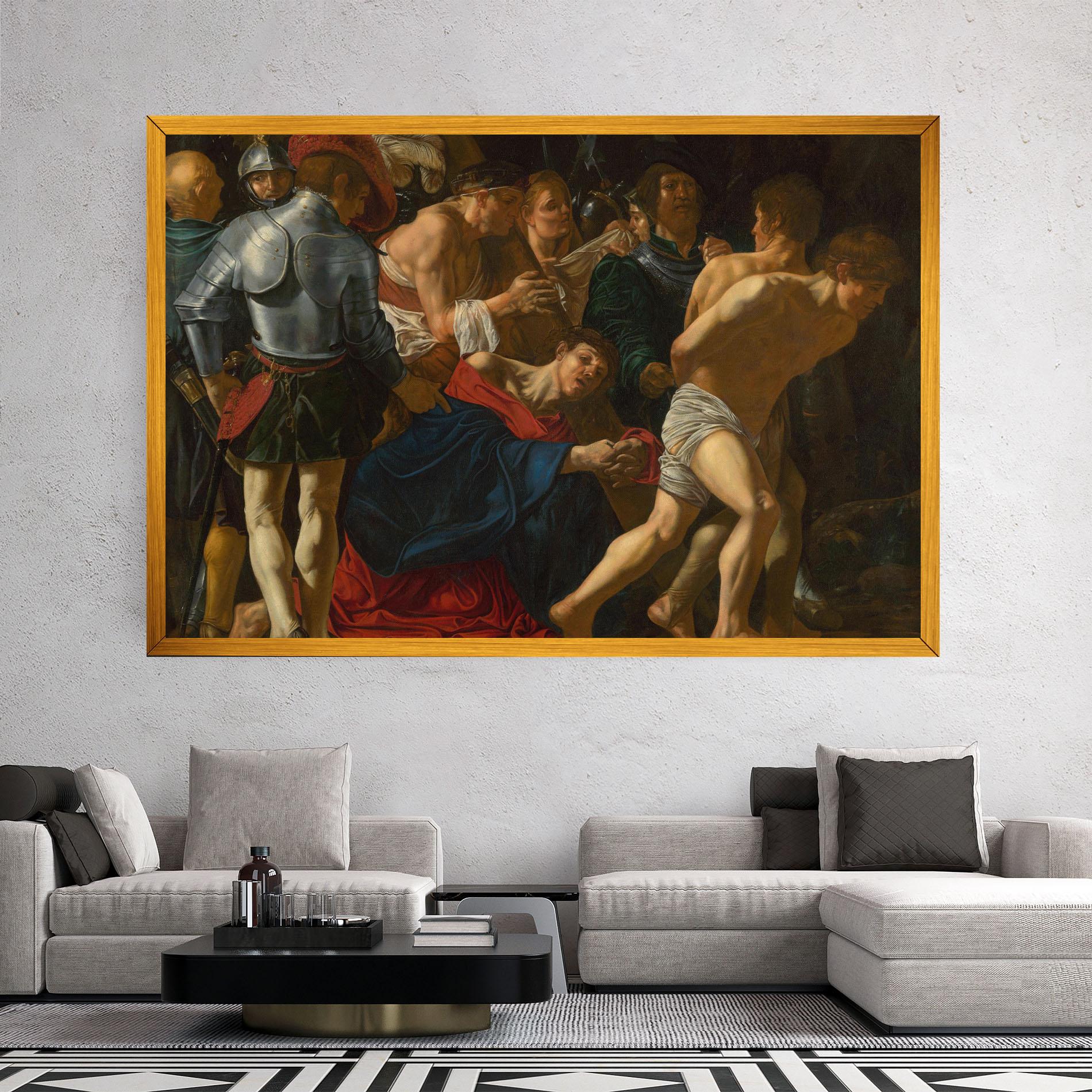 Картина на платно Fall Of Christ Calvary mockup 2