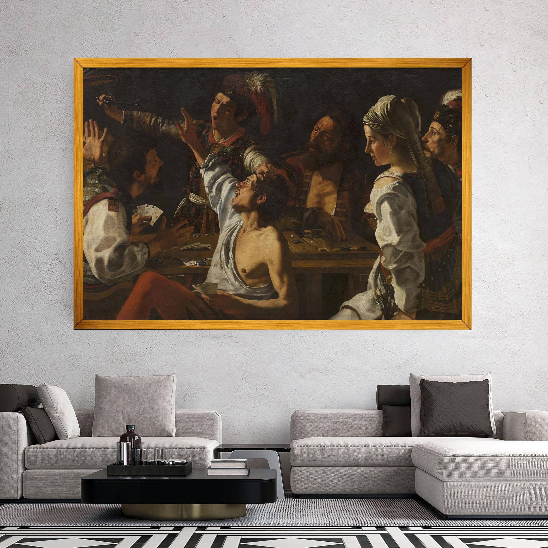 Картина на платно Rombouts Backgammon mockup 2