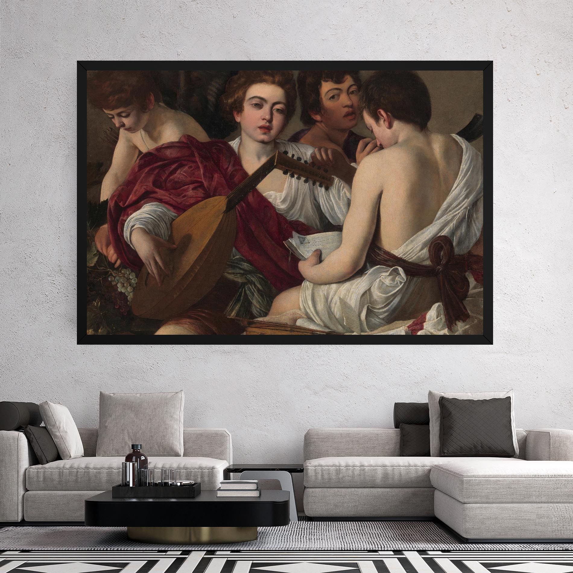 Caravaggio Musici mockup 2