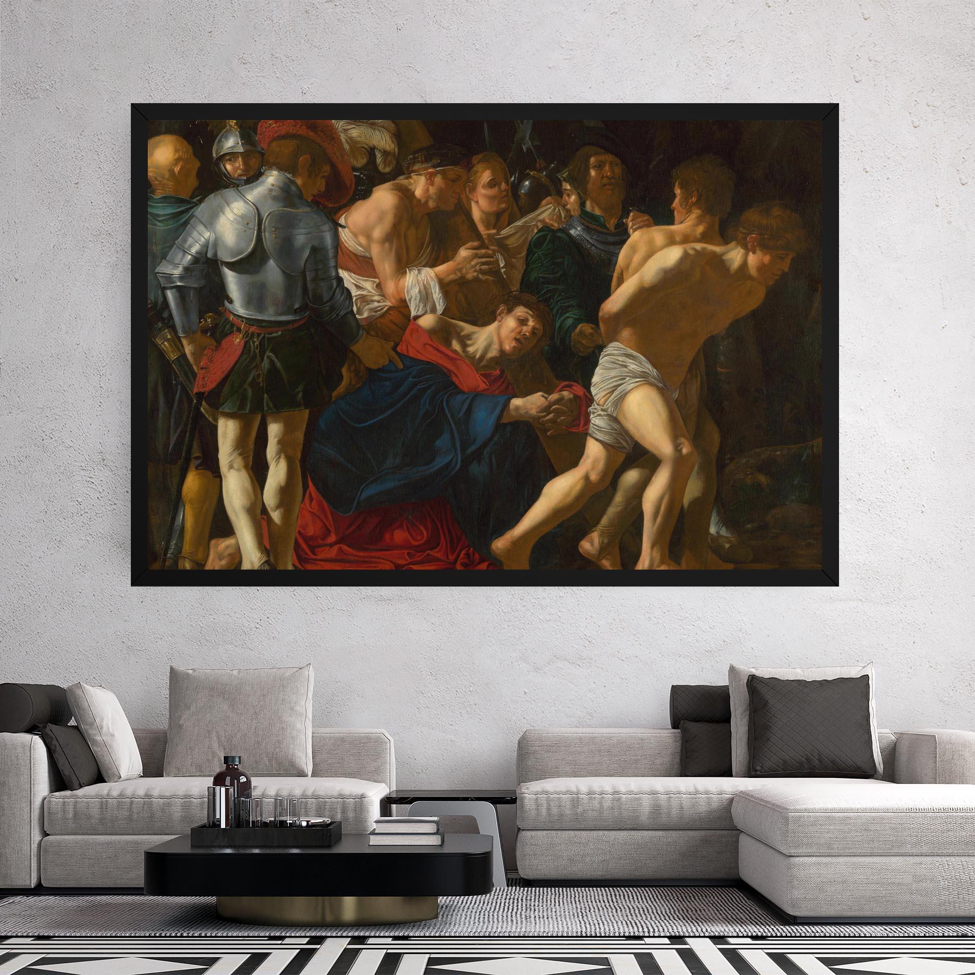 Картина на платно Fall Of Christ Calvary mockup 2