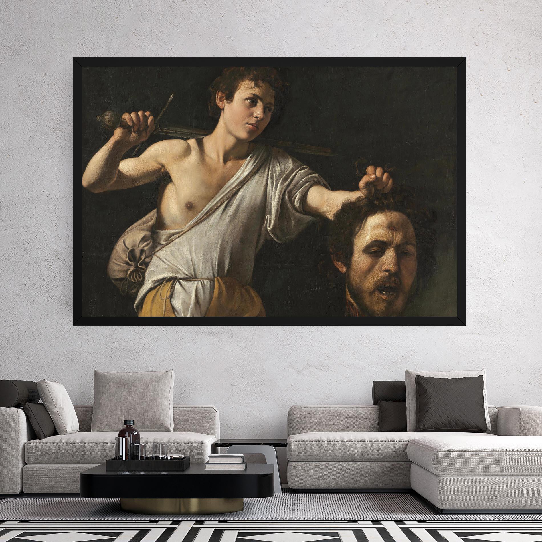 Картина на платно The Head Of Goliath mockup 2