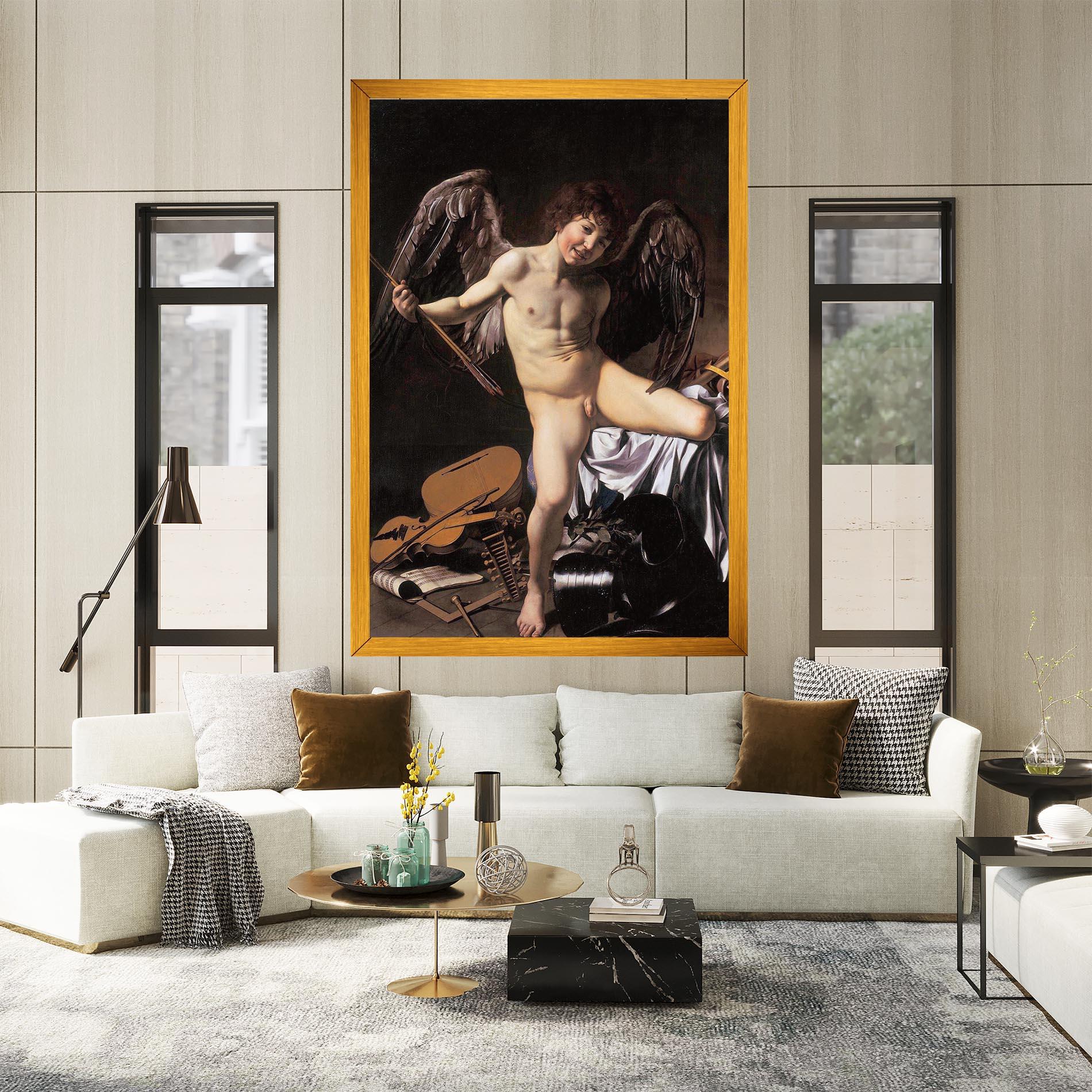 Картина на платно Amor Vincet Omnia mockup 2