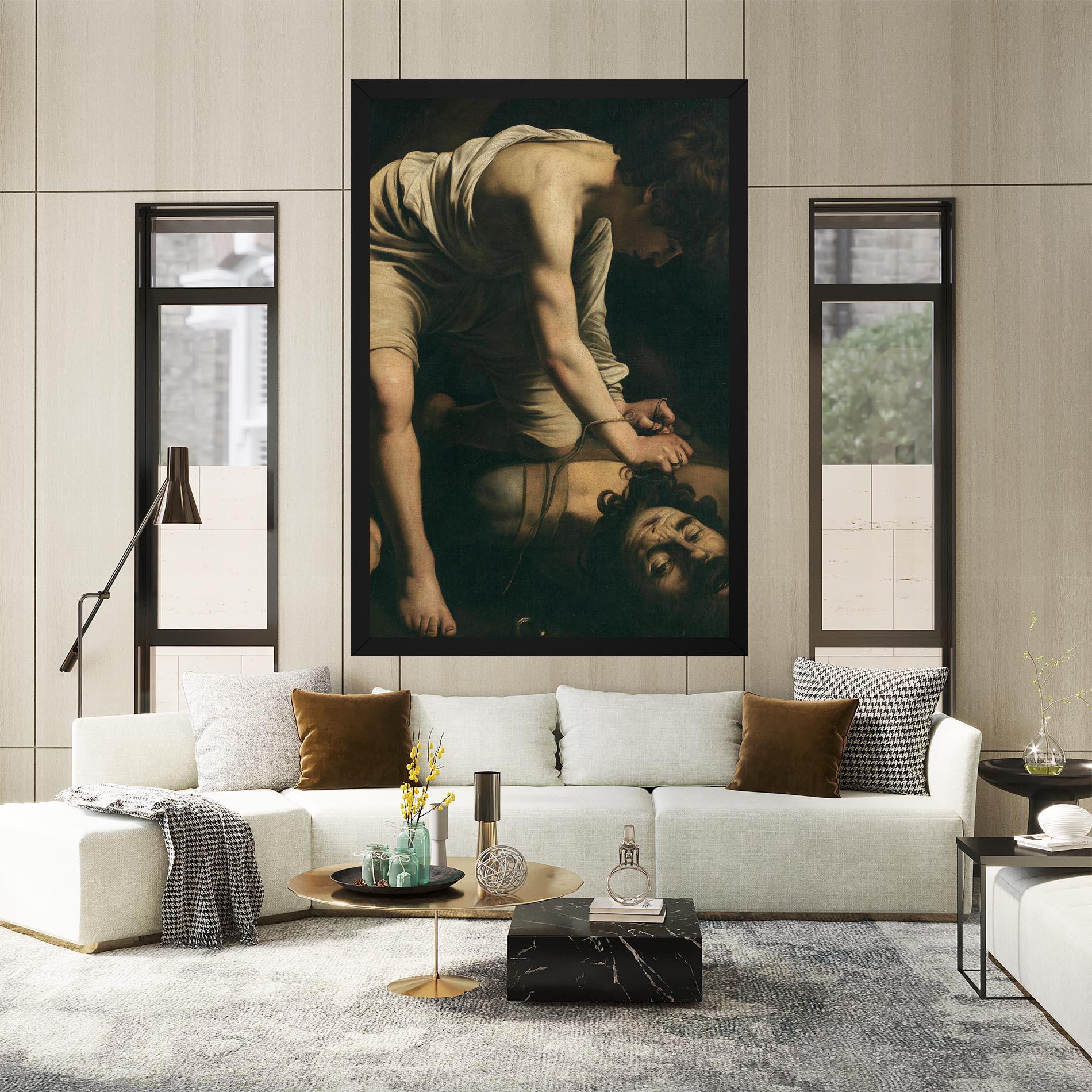 Картина на платно David And Goliath mockup 2