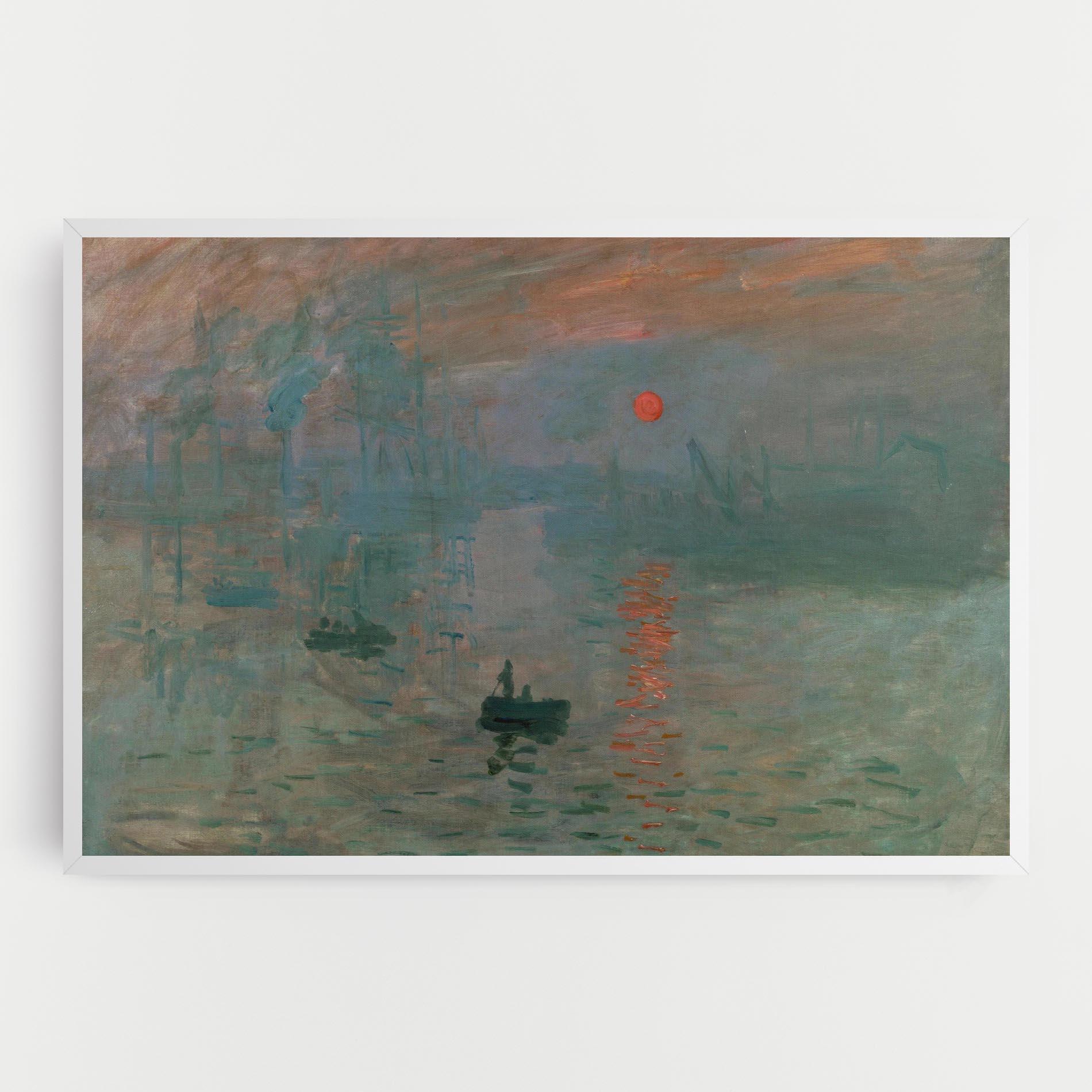 Картина на платно Monet Sunrise mockup 0