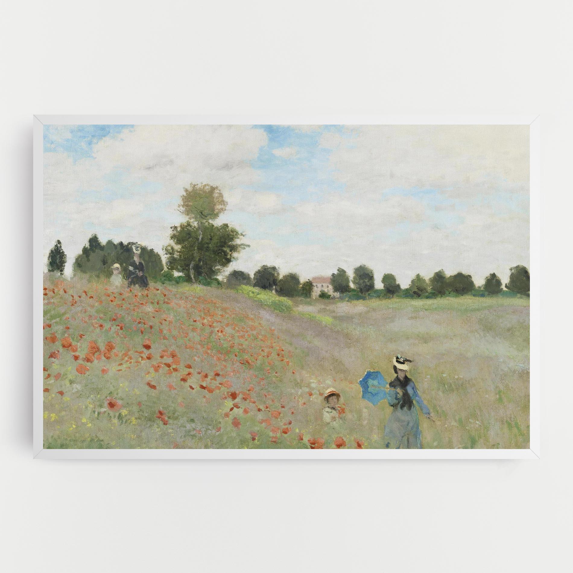 Картина на платно Poppy Field Near Argenteuil mockup 0