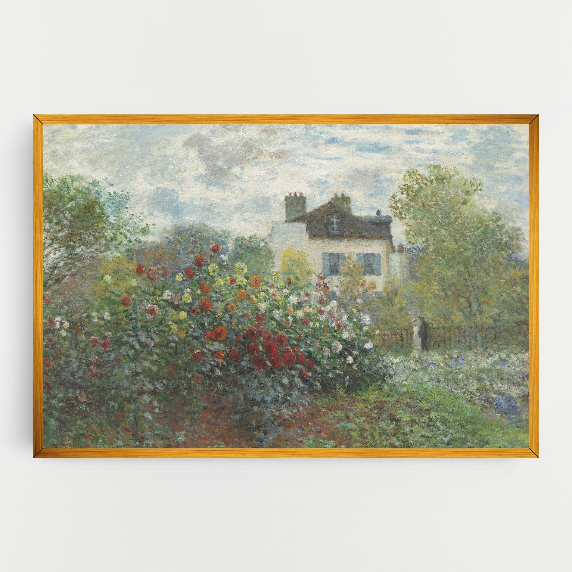 Картина на платно Garden In Argenteuilt mockup 0