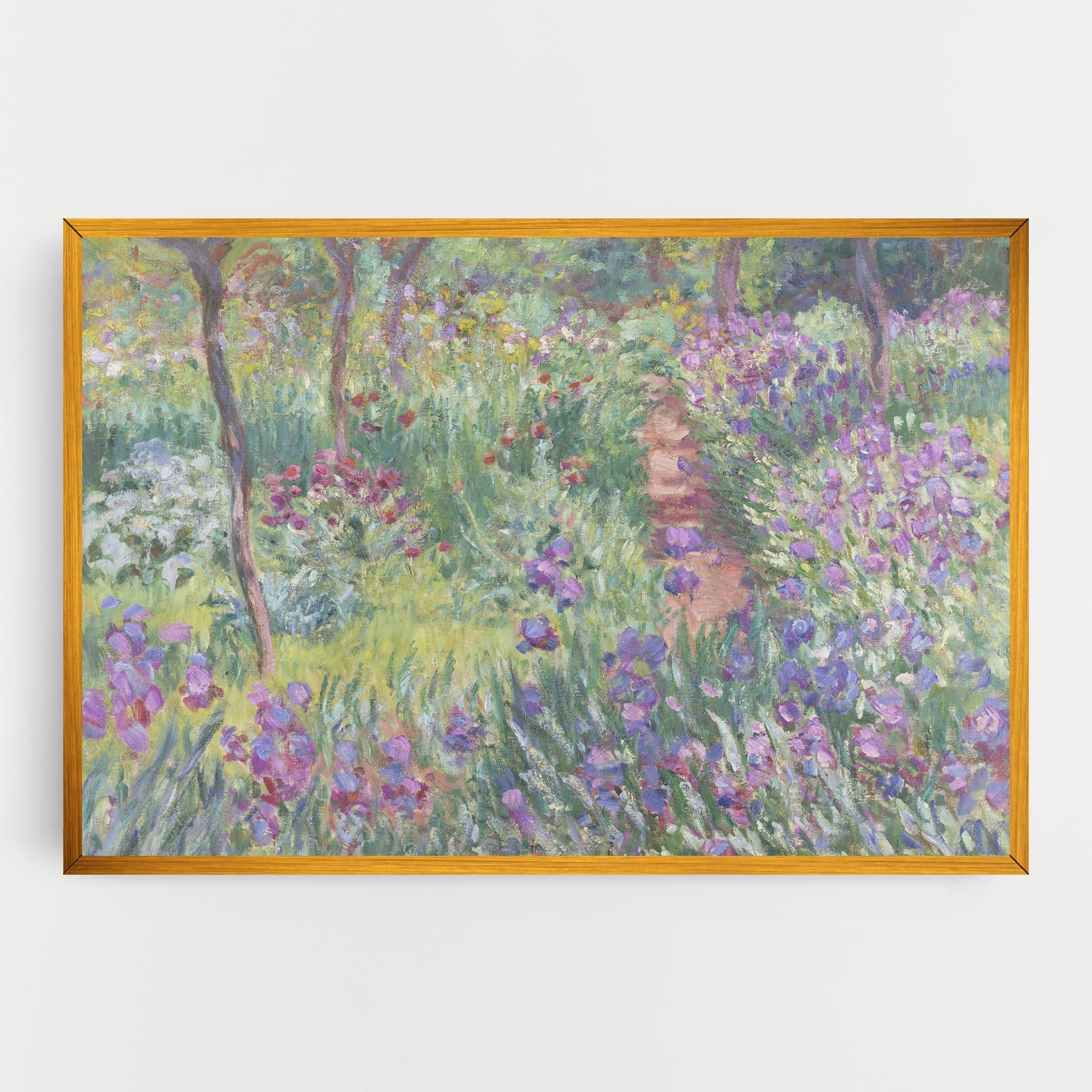 Картина на платно Garden In Giverny Monet mockup 0