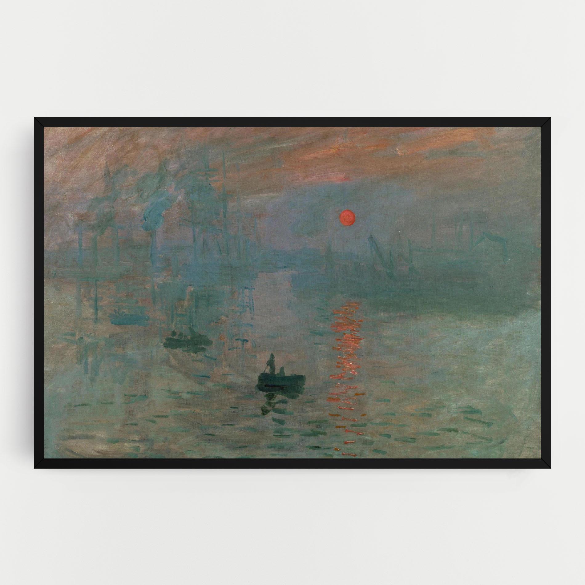 Картина на платно Monet Sunrise mockup 0