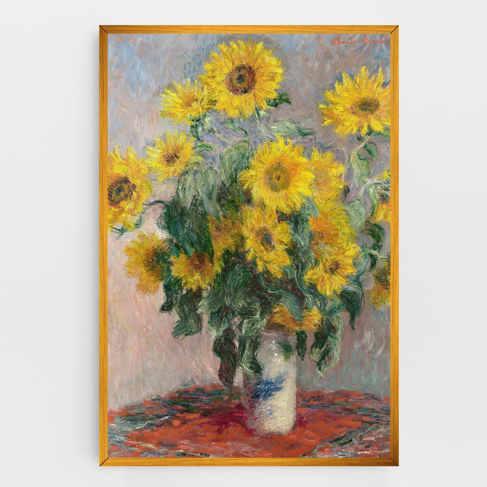 Картина на платно Bouquet Of Sunflowers 1881 mockup 0