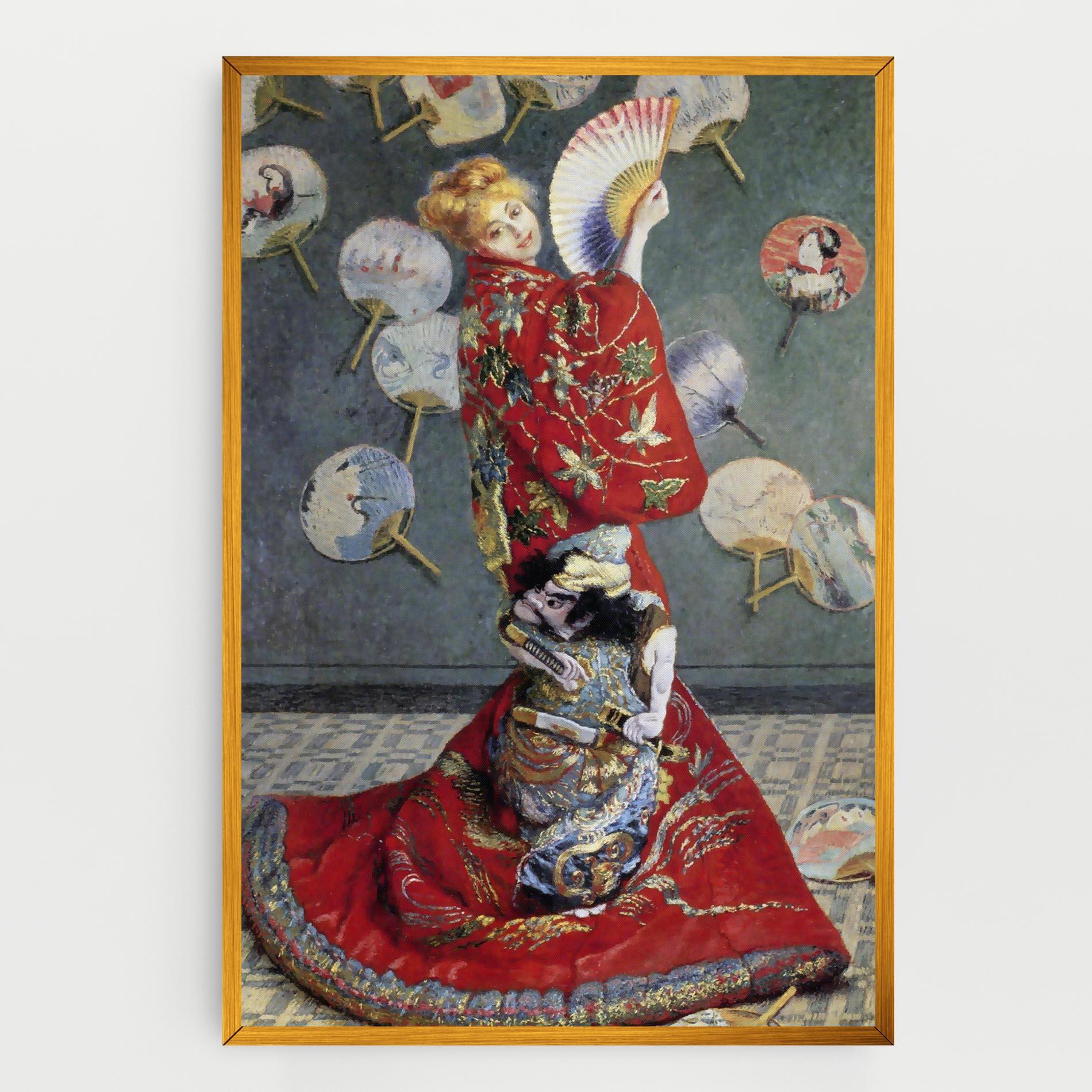 Картина на платно Camille Monet In Japanese Costume mockup 0