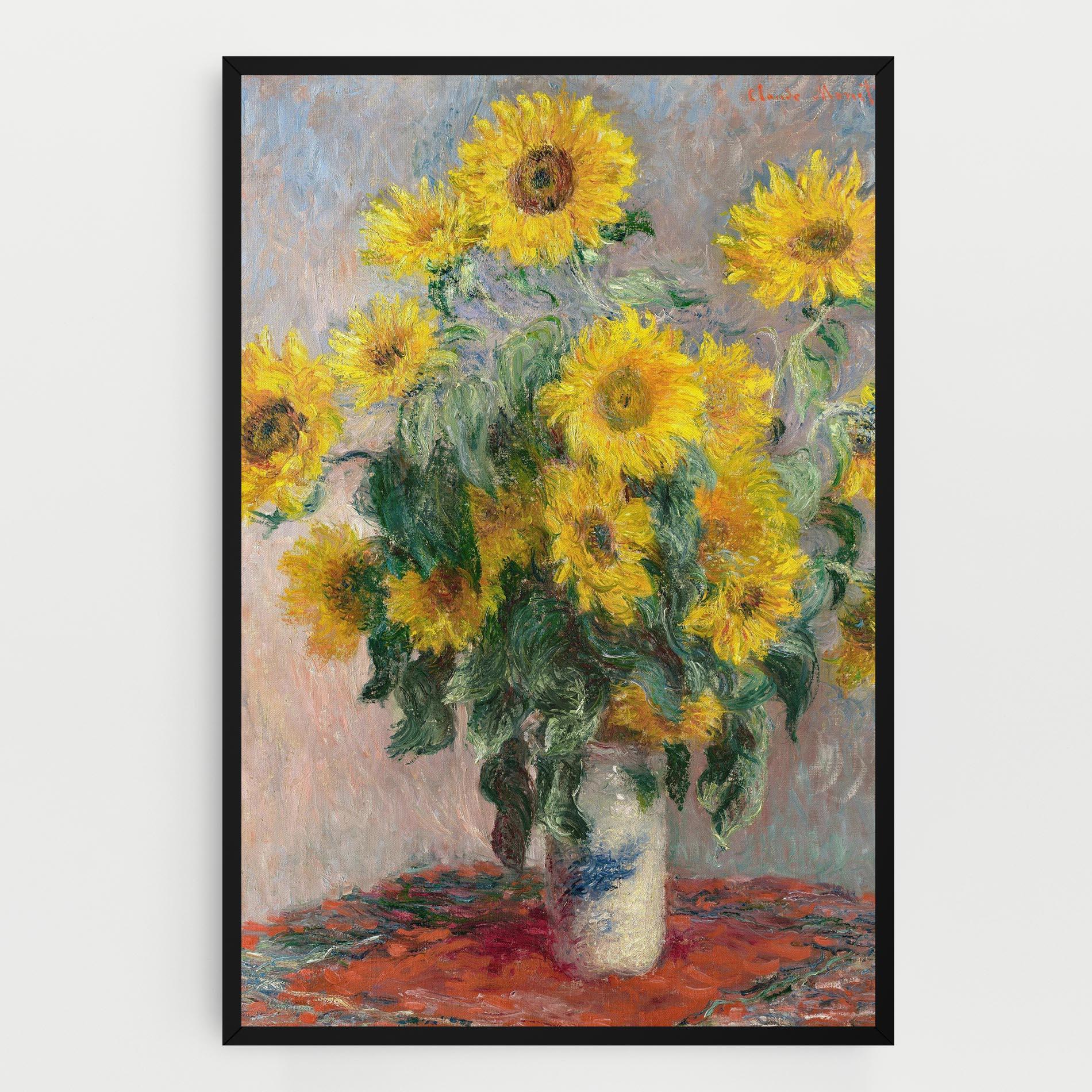 Картина на платно Bouquet Of Sunflowers 1881 mockup 0