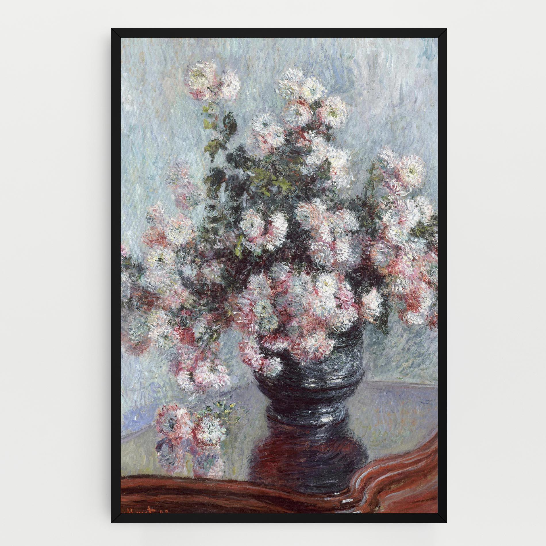 Картина на платно Chrysanthemums mockup 0