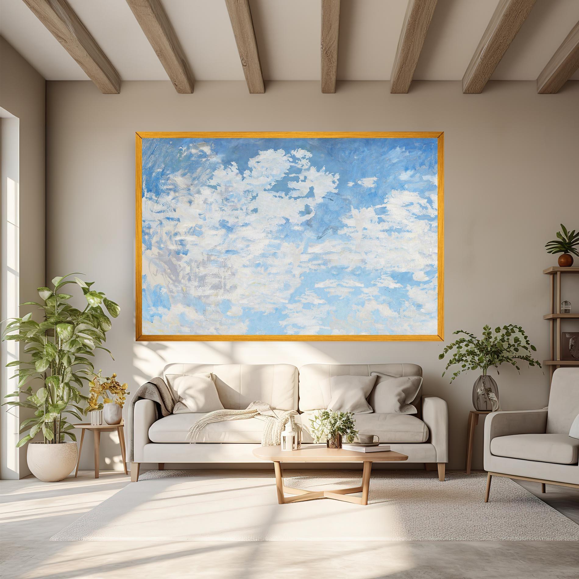 Картина на платно Clouds Monet mockup 6