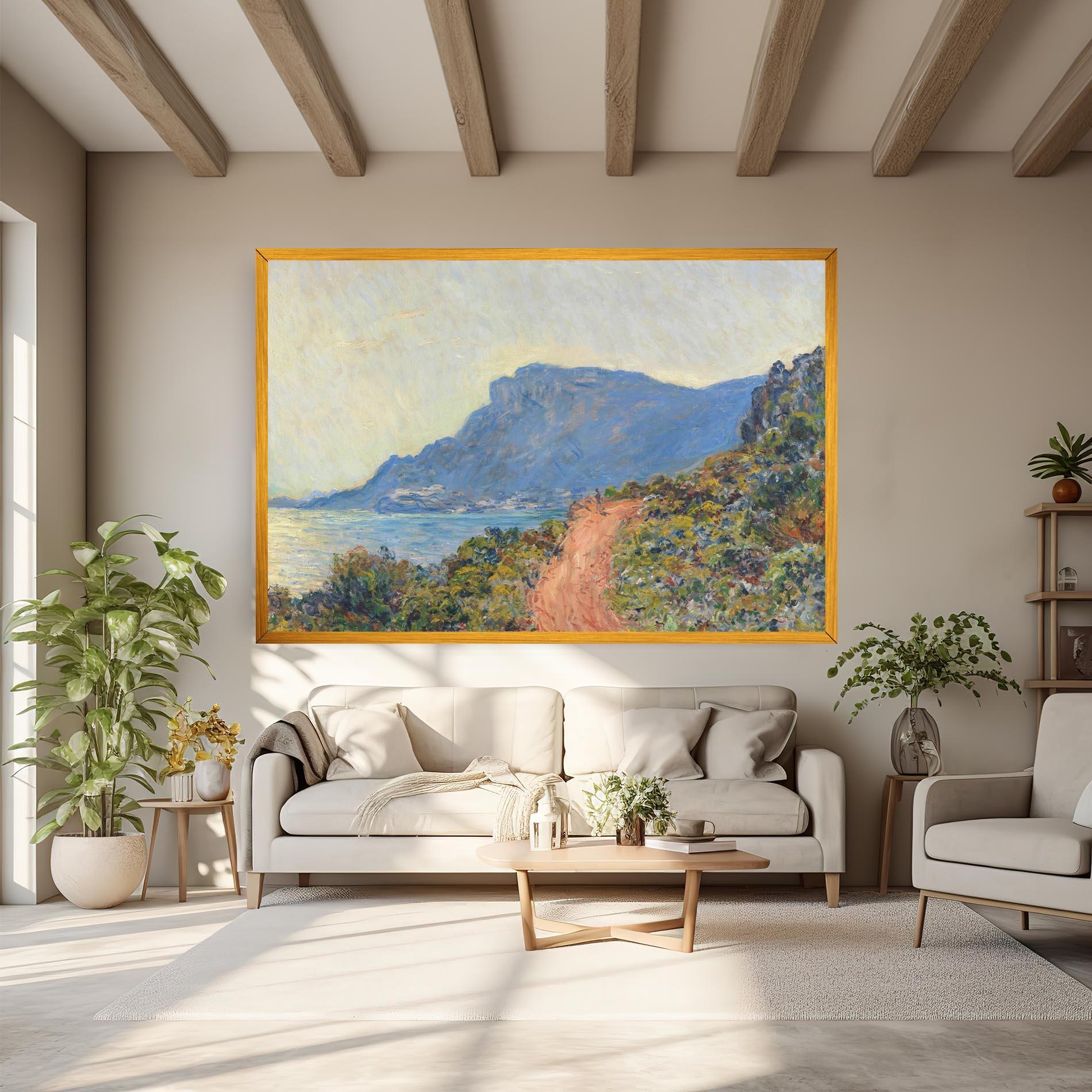Картина на платно Near Monaco mockup 6