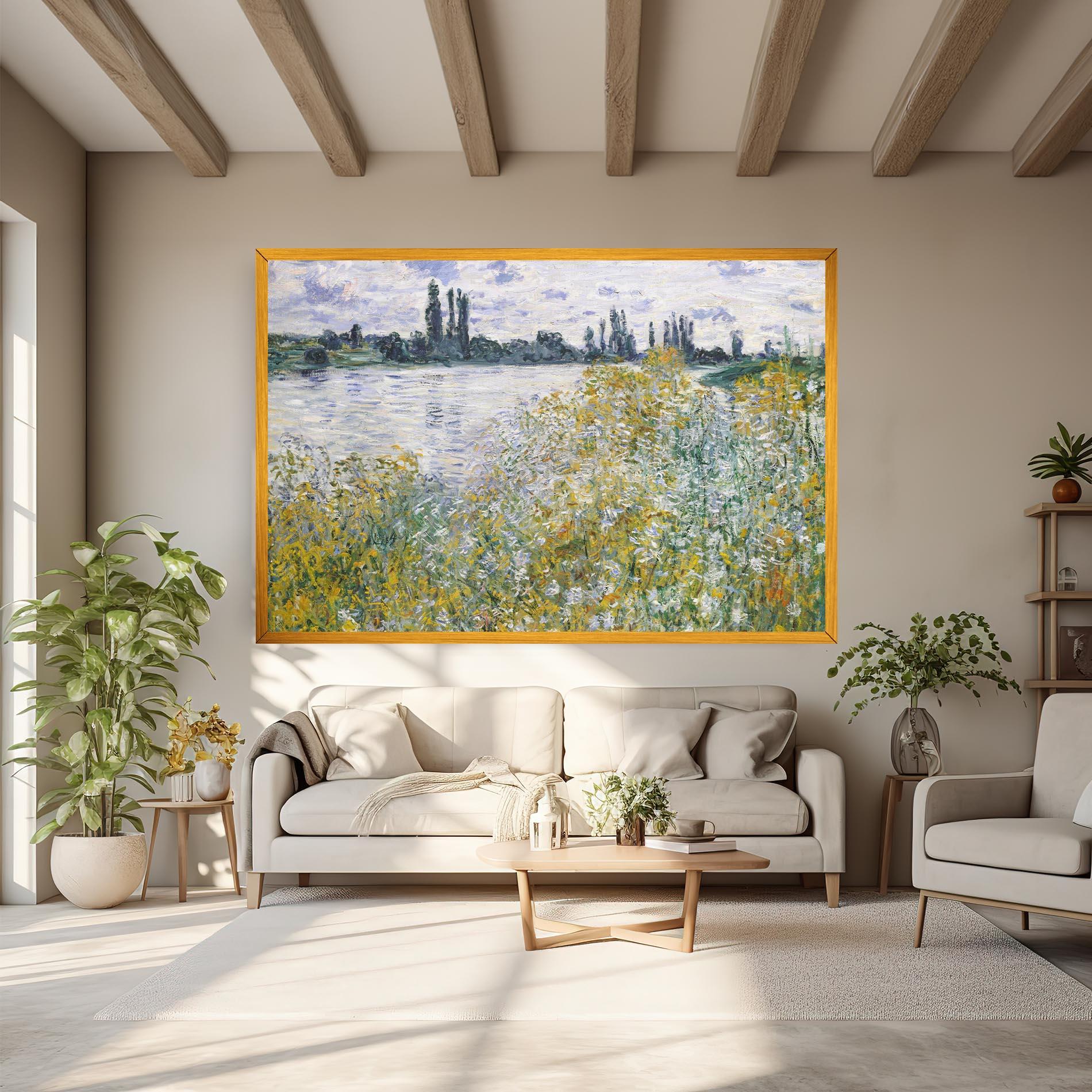 Картина на платно Near Vetheuil mockup 6