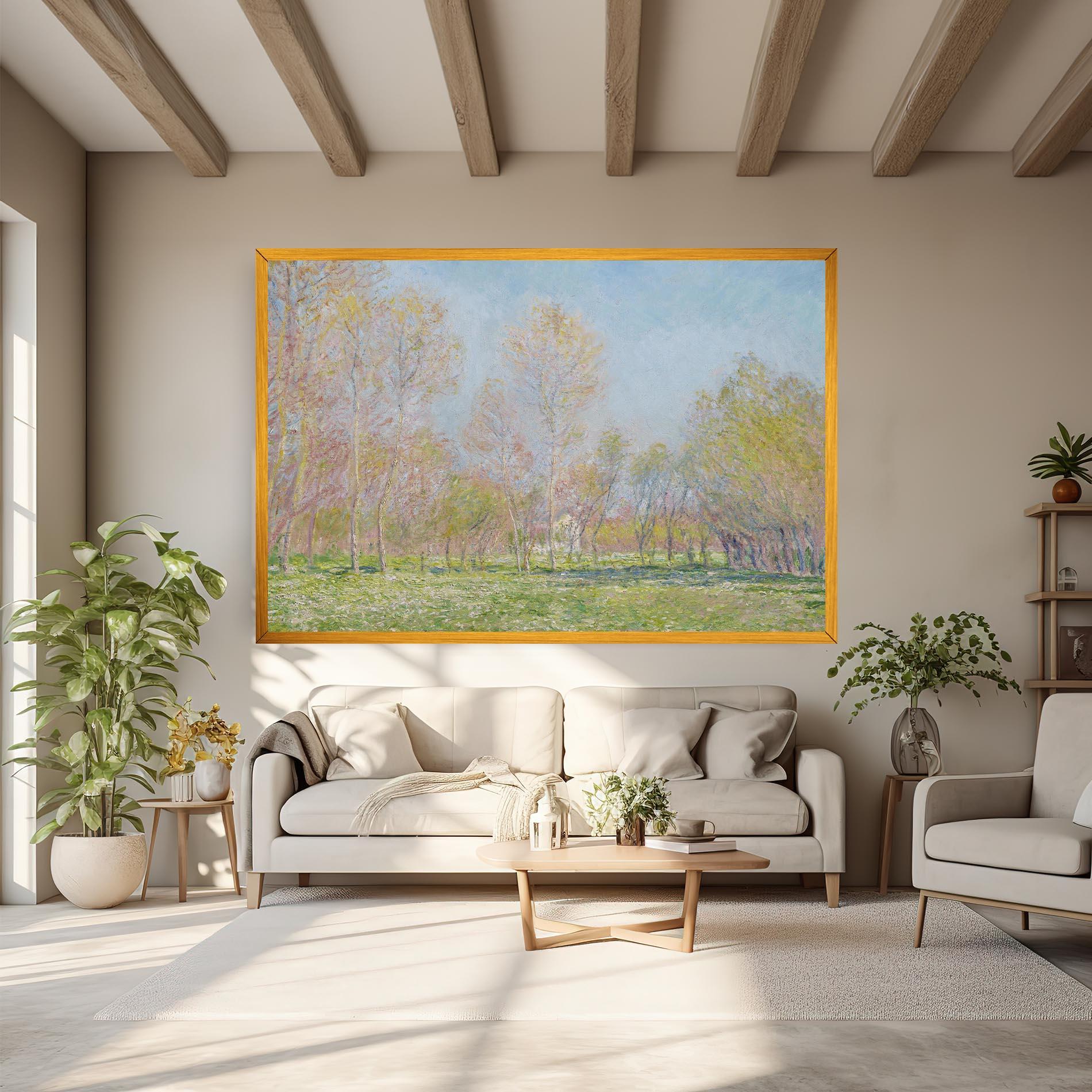 Картина на платно Spring In Giverny mockup 6