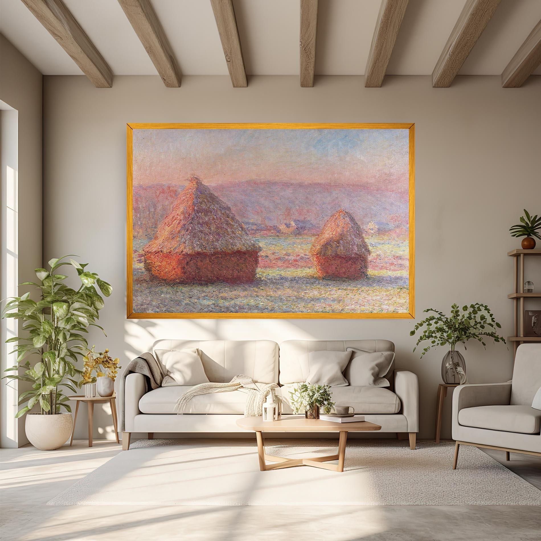 Картина на платно White Frost mockup 6